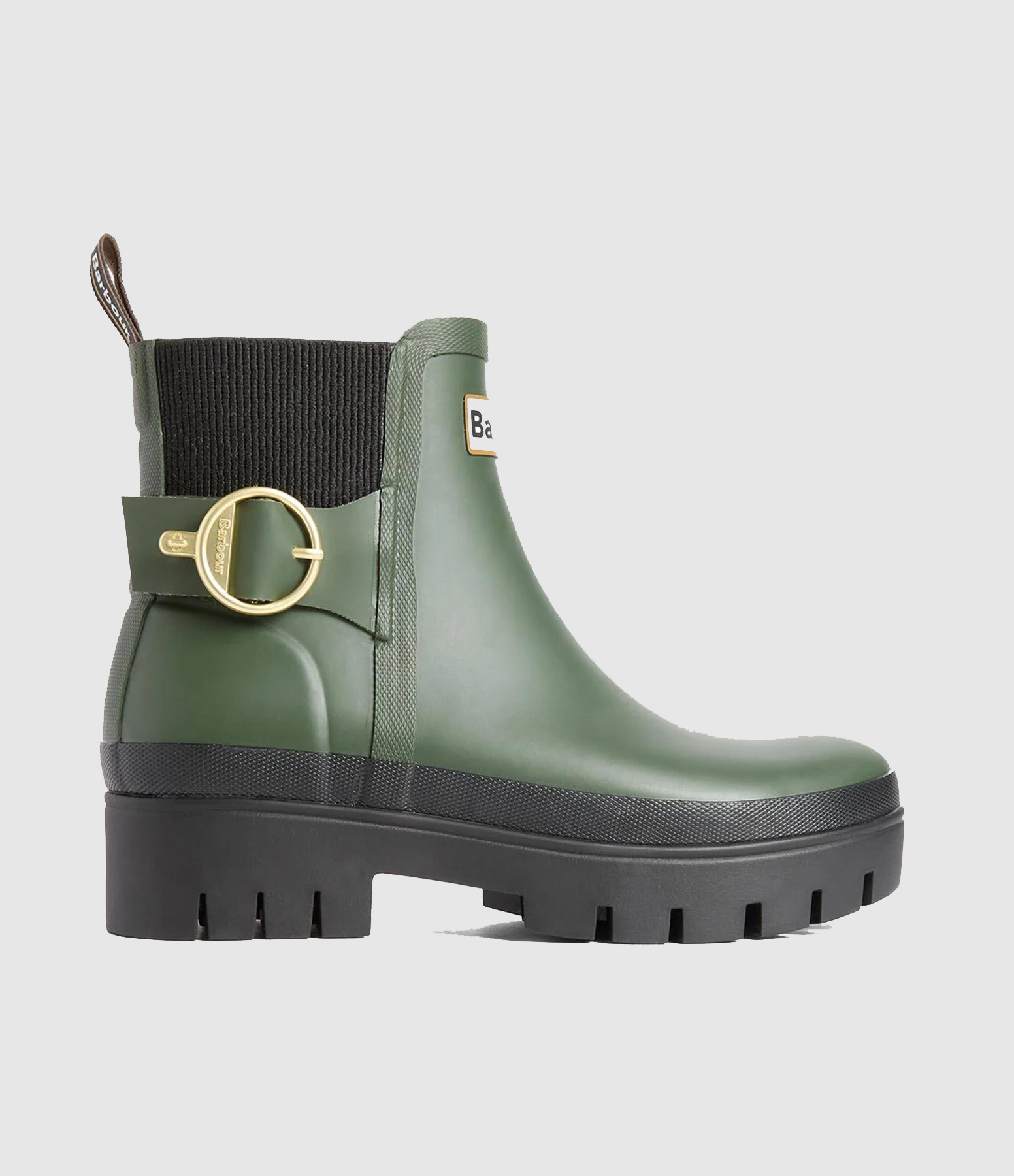 Bottines Hepburn Ankle Welly Olive Black
