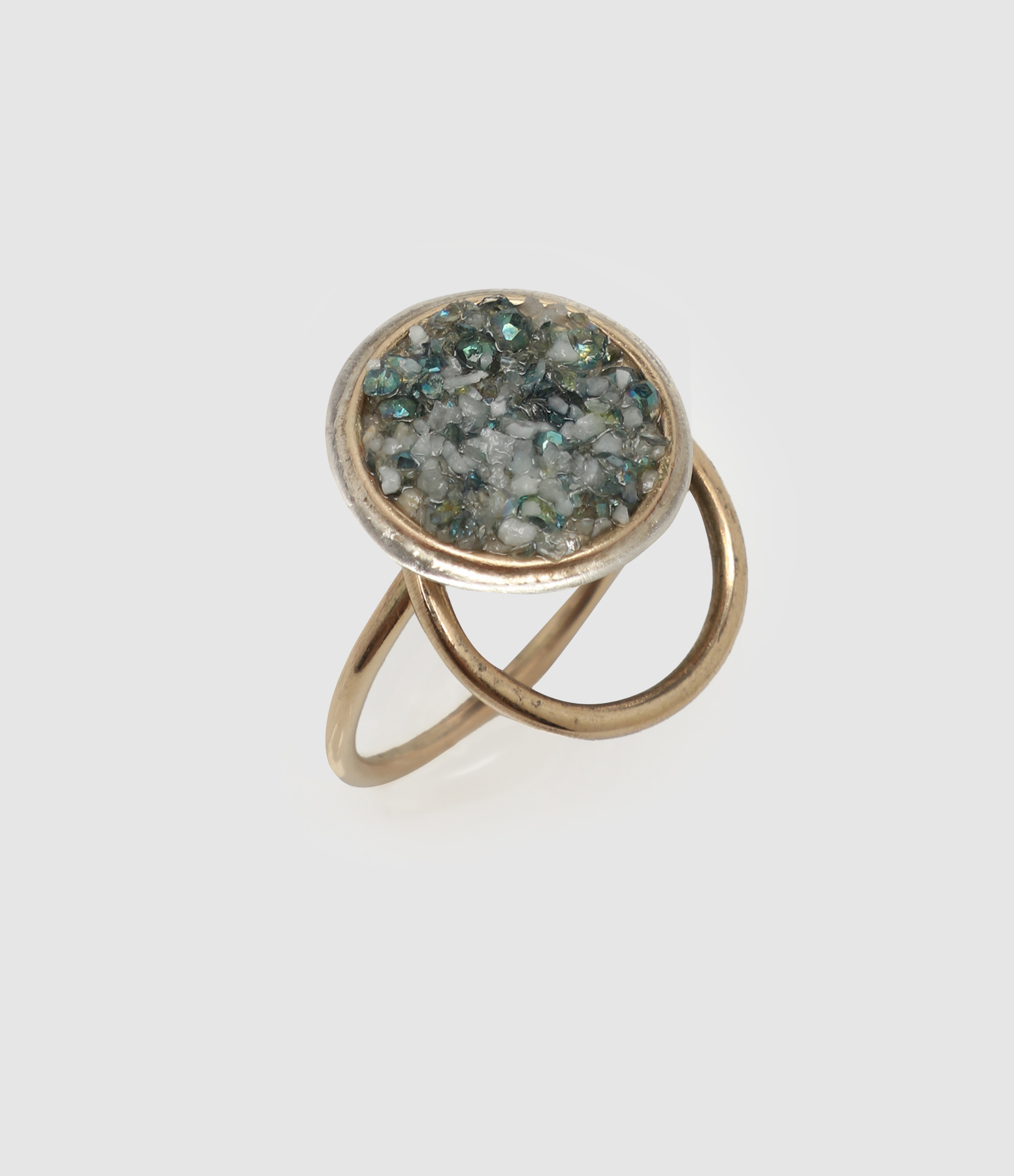Bague Sublime Articulée Bliss Cristal Or