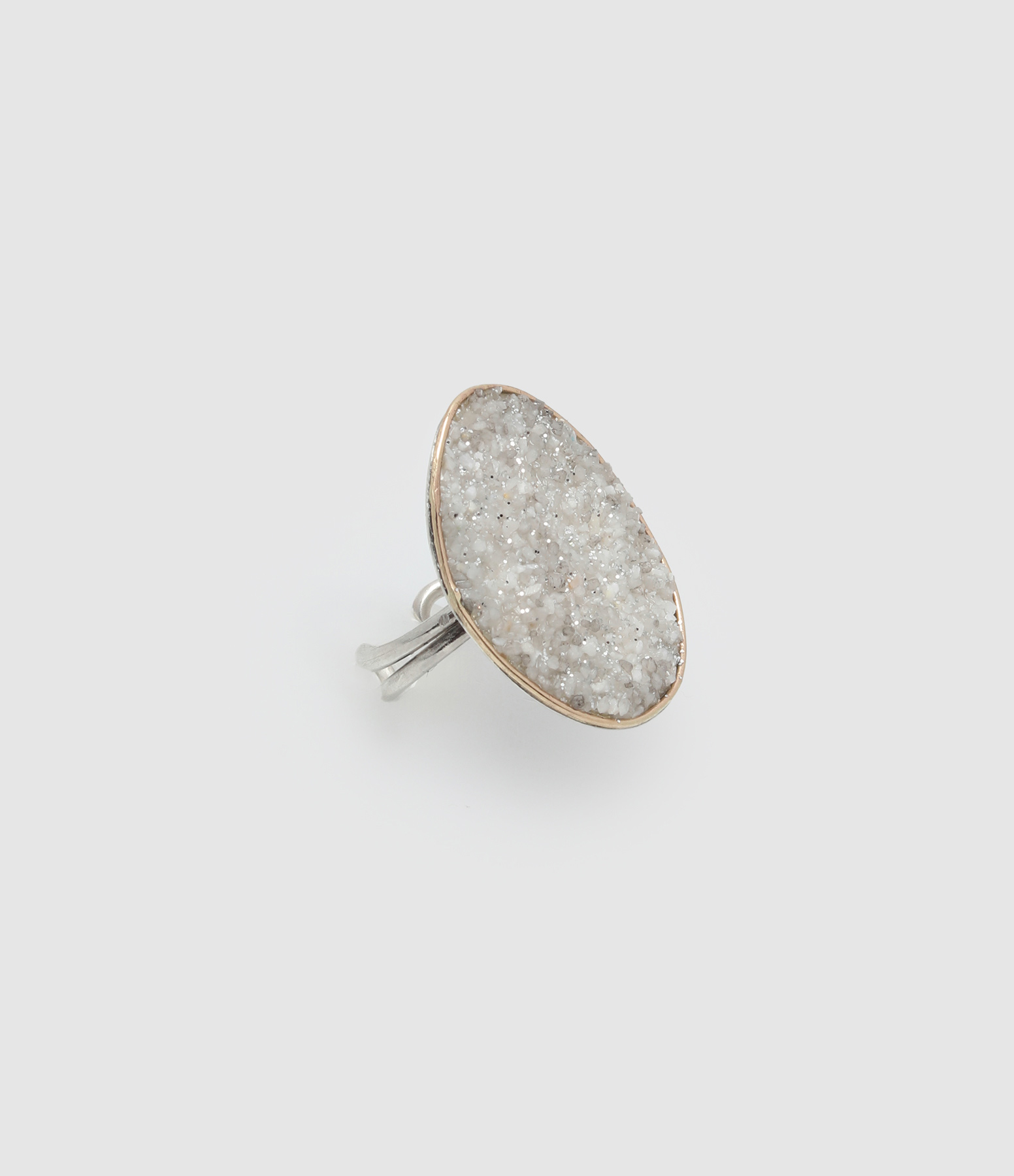 Bague Sublime Stella XL Gris Or