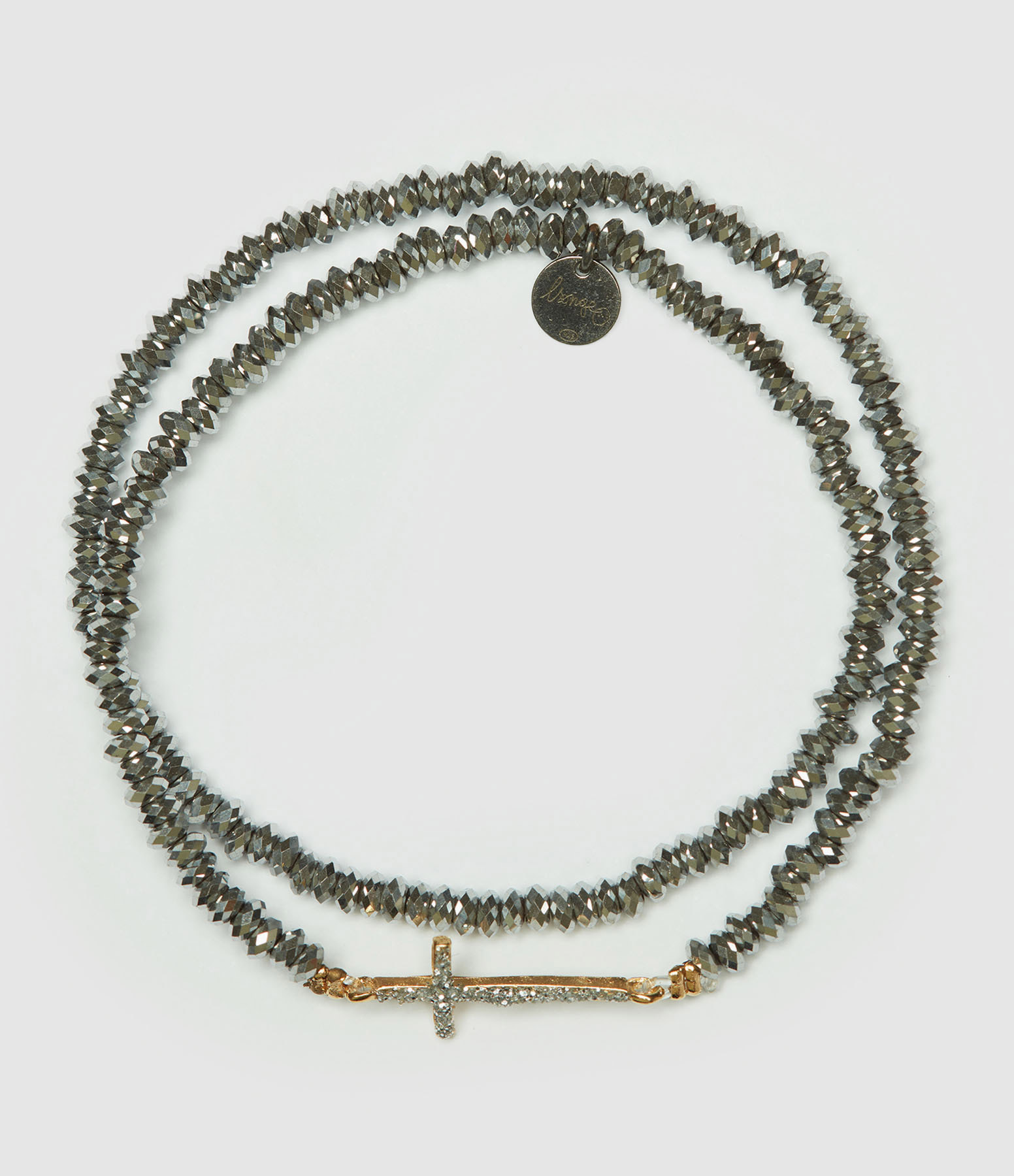 Bracelet Elle Double Croix L Argenté