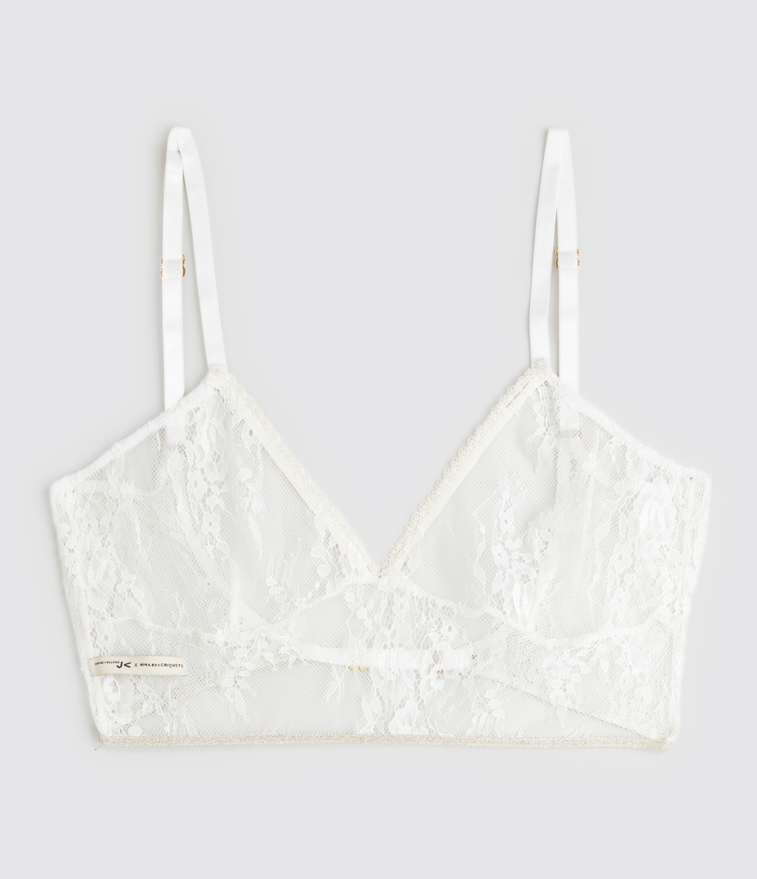 Bralette Baia Dentelle Ivoire, Collaboration Jeanne Vouland x Nina des Criquets