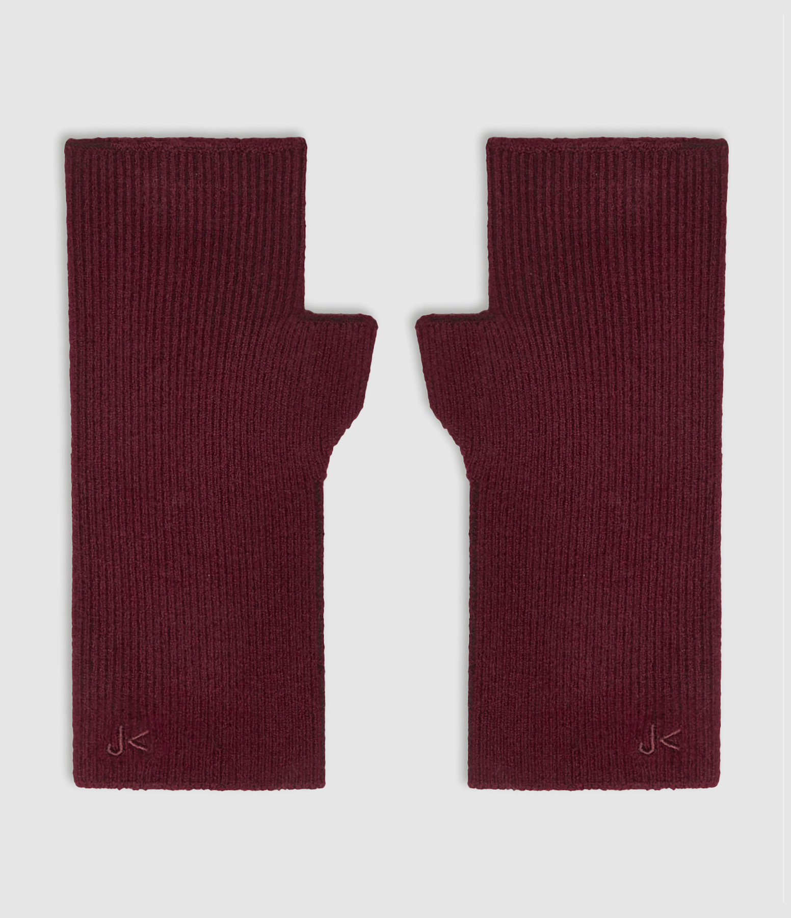 Mitaines Gas Maille Laine Cachemire Burgundy Rouge