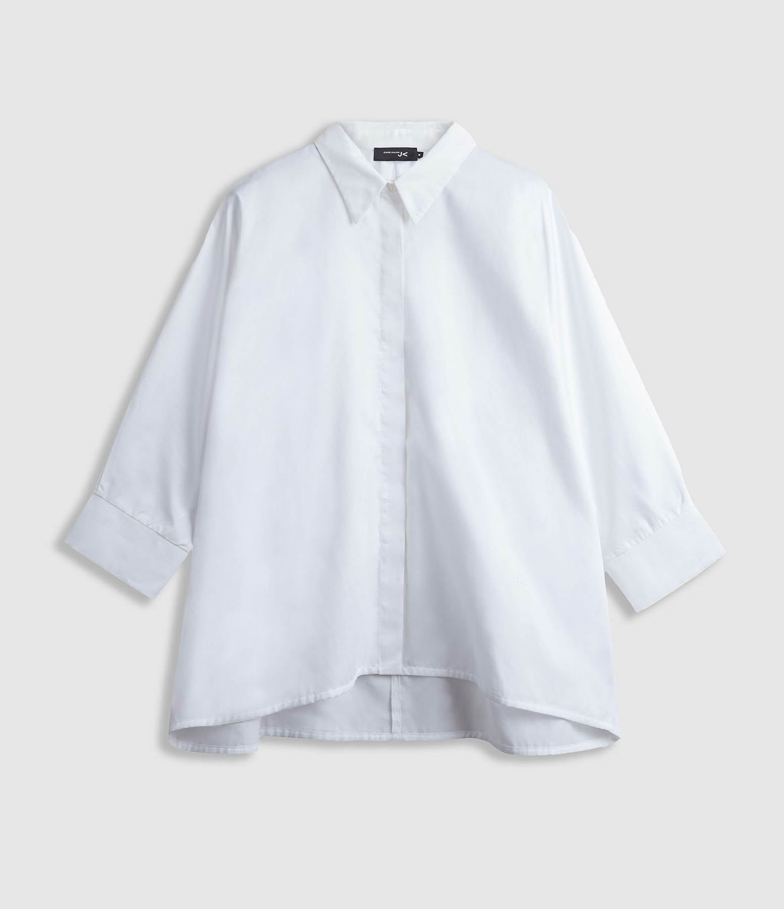 Chemise Malo Popeline Satin Blanc