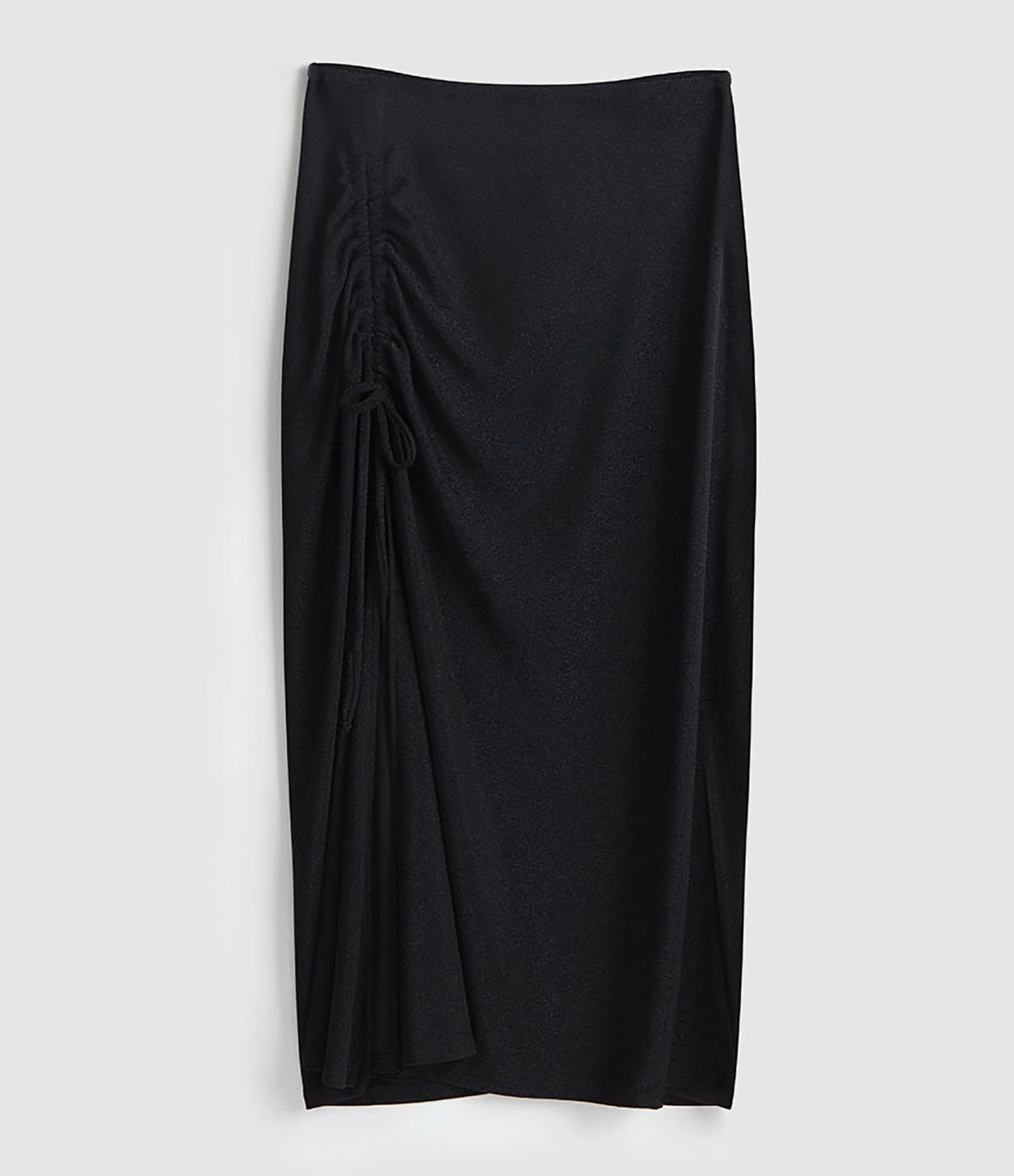Jupe Naga Asymétrique Maille Lurex Noir