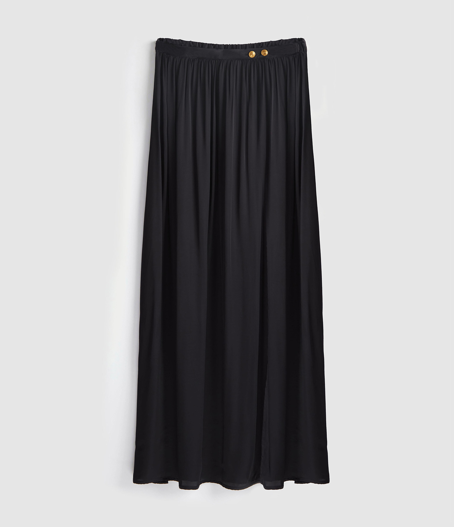 Jupe Naja Portefeuille Satin Noir
