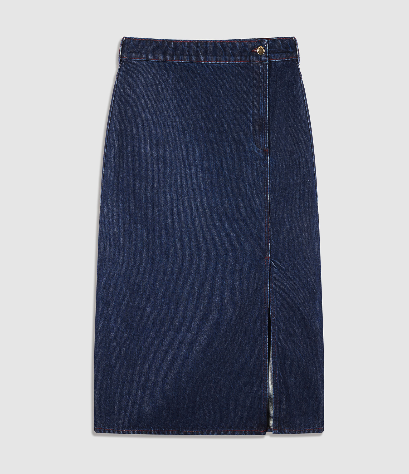 Jupe Olymp Wrap Denim Brut Bleu
