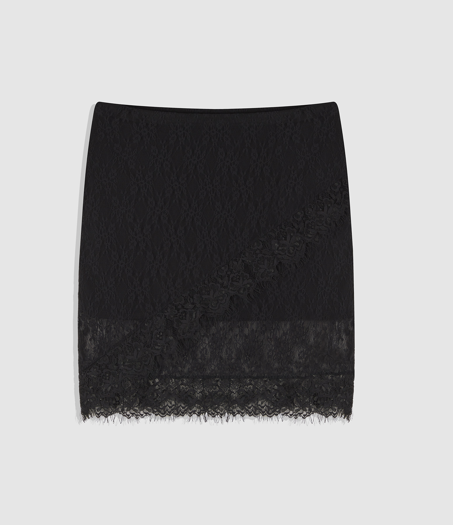 Jupe Oriane Dentelle Noir