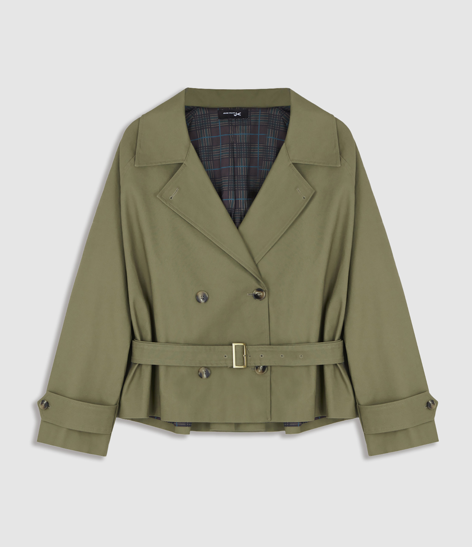 Trench Othis Boxy Gabardine Kaki