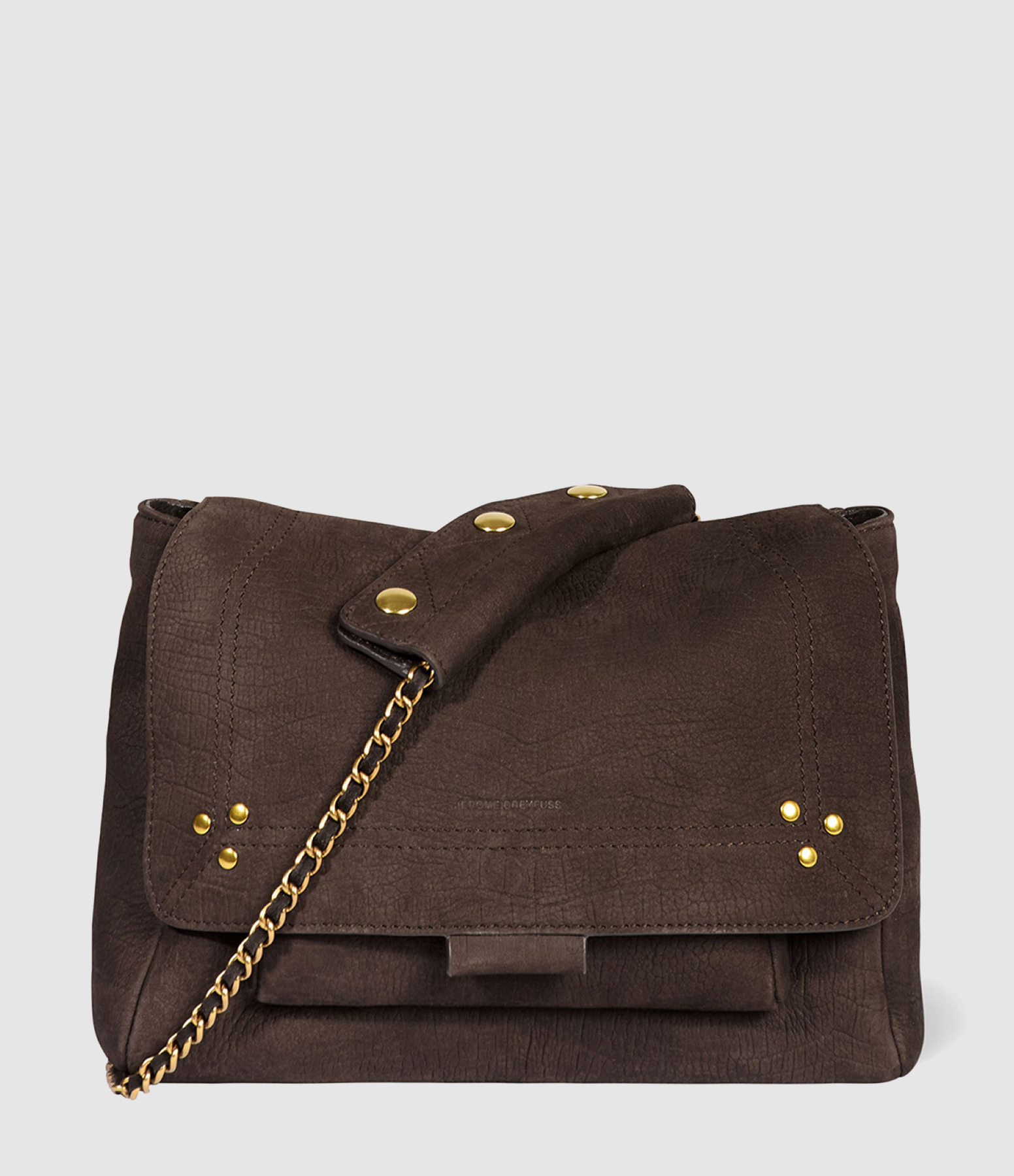 Sac Lulu M Imprimé Croco Moka