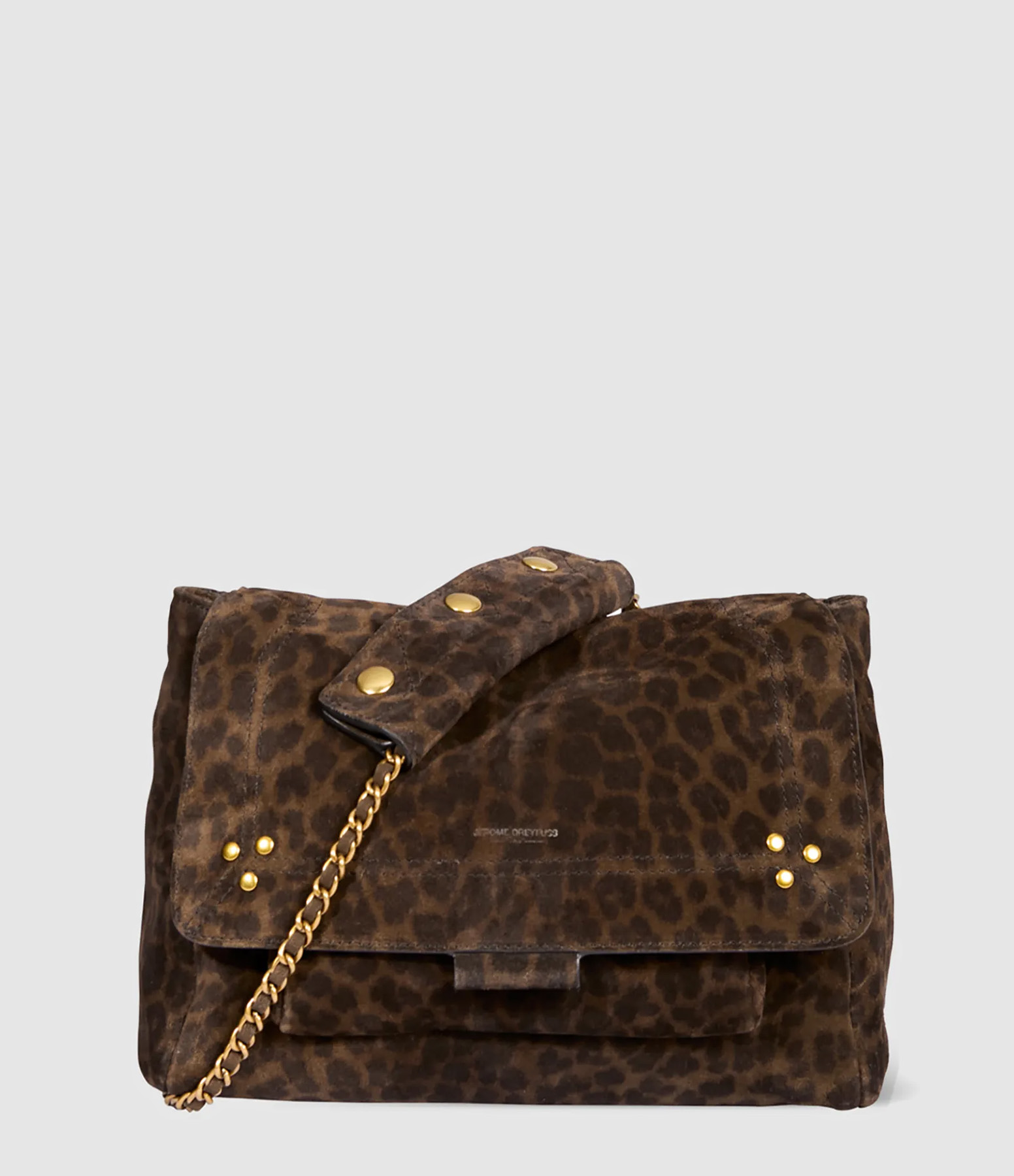 Sac Lulu M Imprimé Léopard Kaki