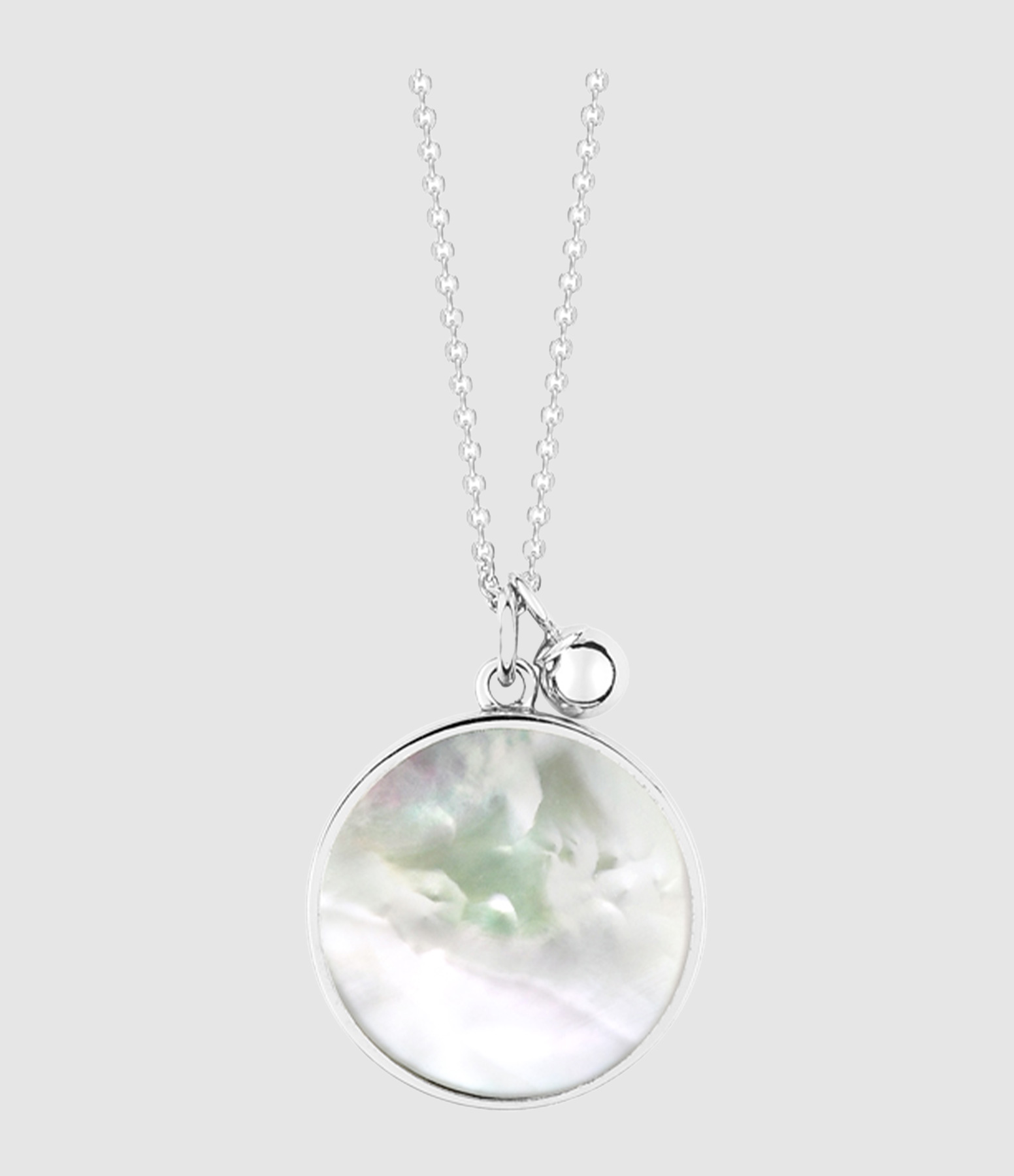 Collier En Nacre Blanche (Réf. 00017) - Longueur 46-50 Cm - Neuf Avec Étiquettes