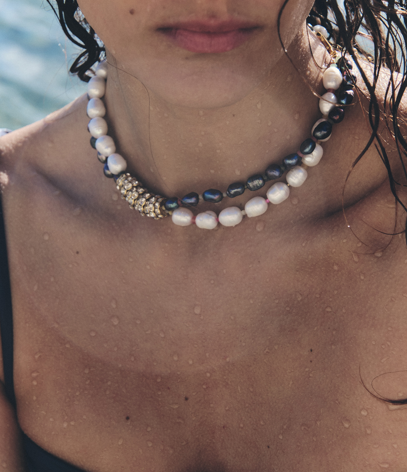 Collier Madame Blanc et Noir