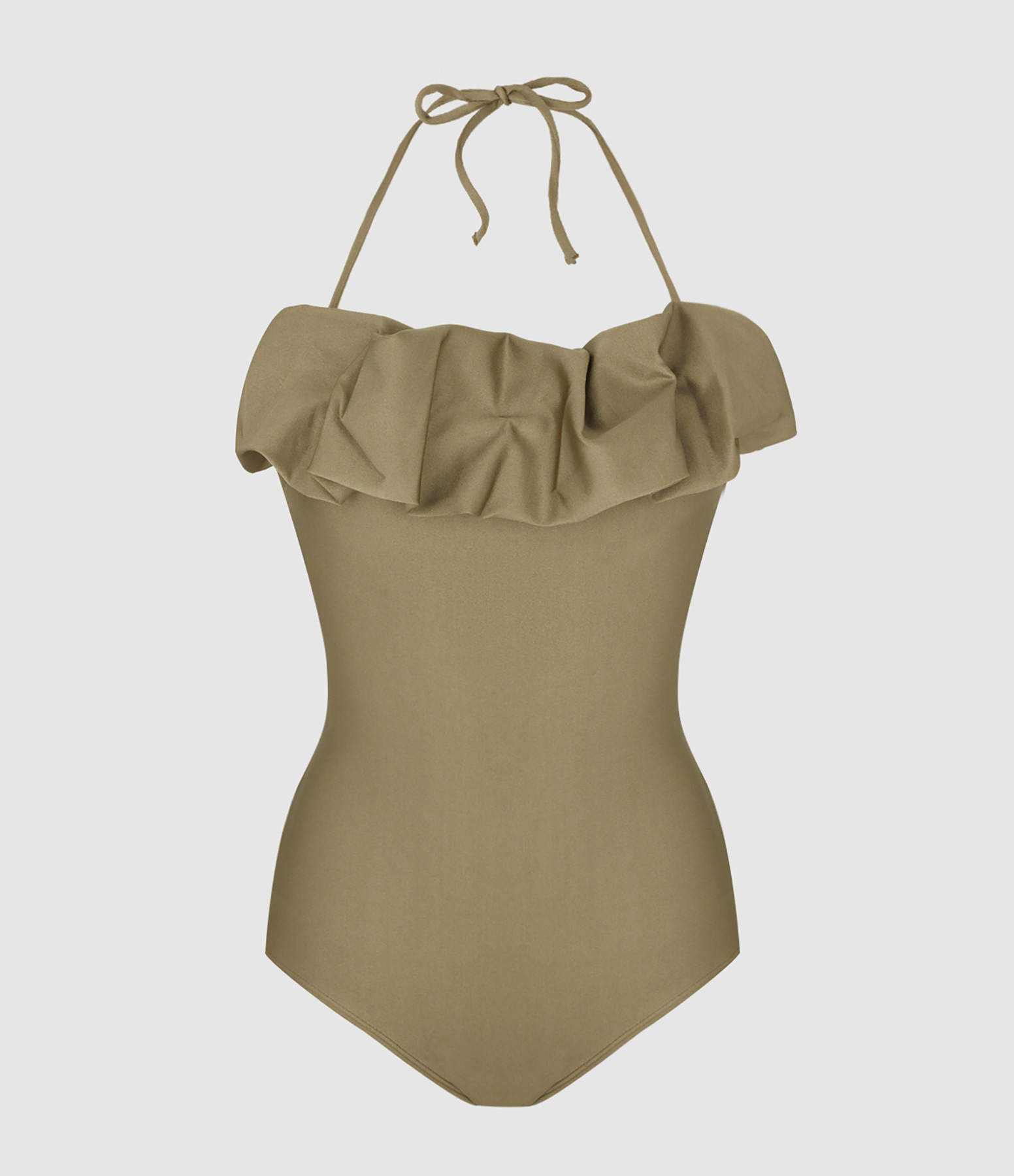 Maillot de Bain Aurora Une Pièce Taupe Pailleté