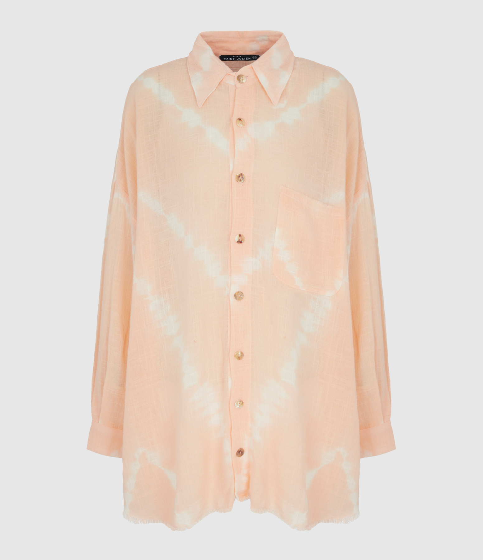 Chemise Mykonos Oversized Tie Dye Bingin Pastel Pink