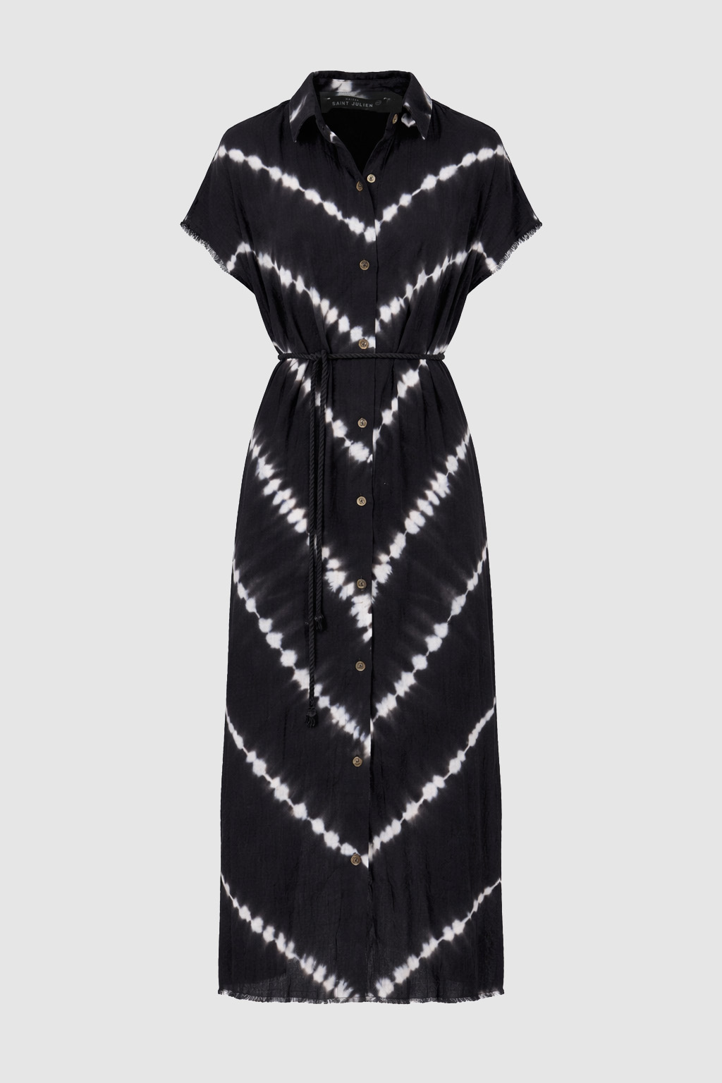 Robe Santorini Tie-Dye Black Navy