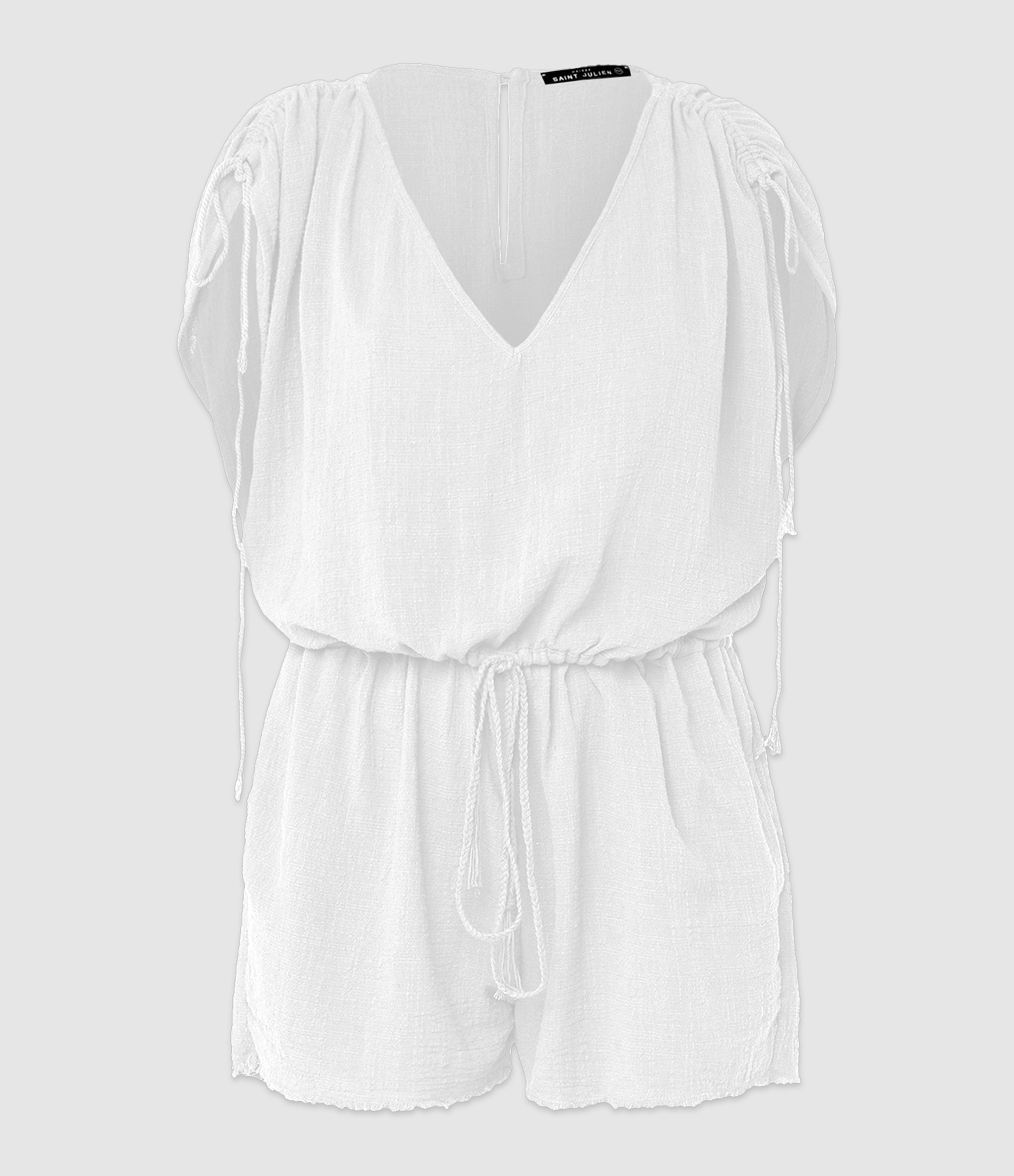 MAISON SAINT JULIEN Combinaison Alexandrie Coton Blanc