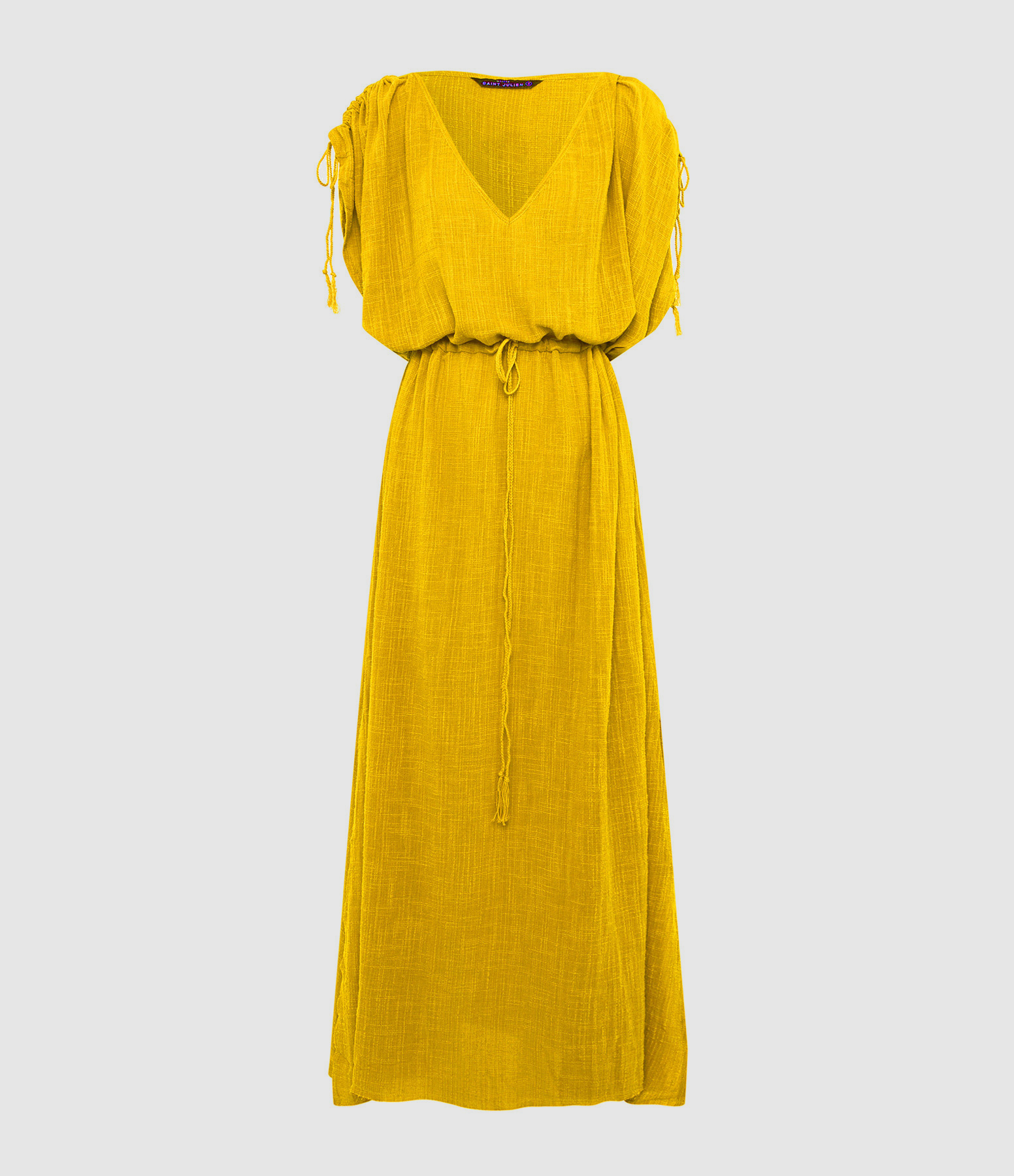 MAISON SAINT JULIEN Robe Longue Alexandrie Coton Terracotta