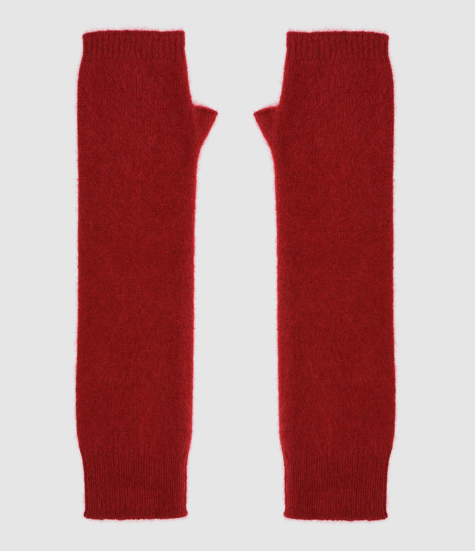 Mitaines En Laine Rouge – Fait Main, Taille Unique Pour Femme