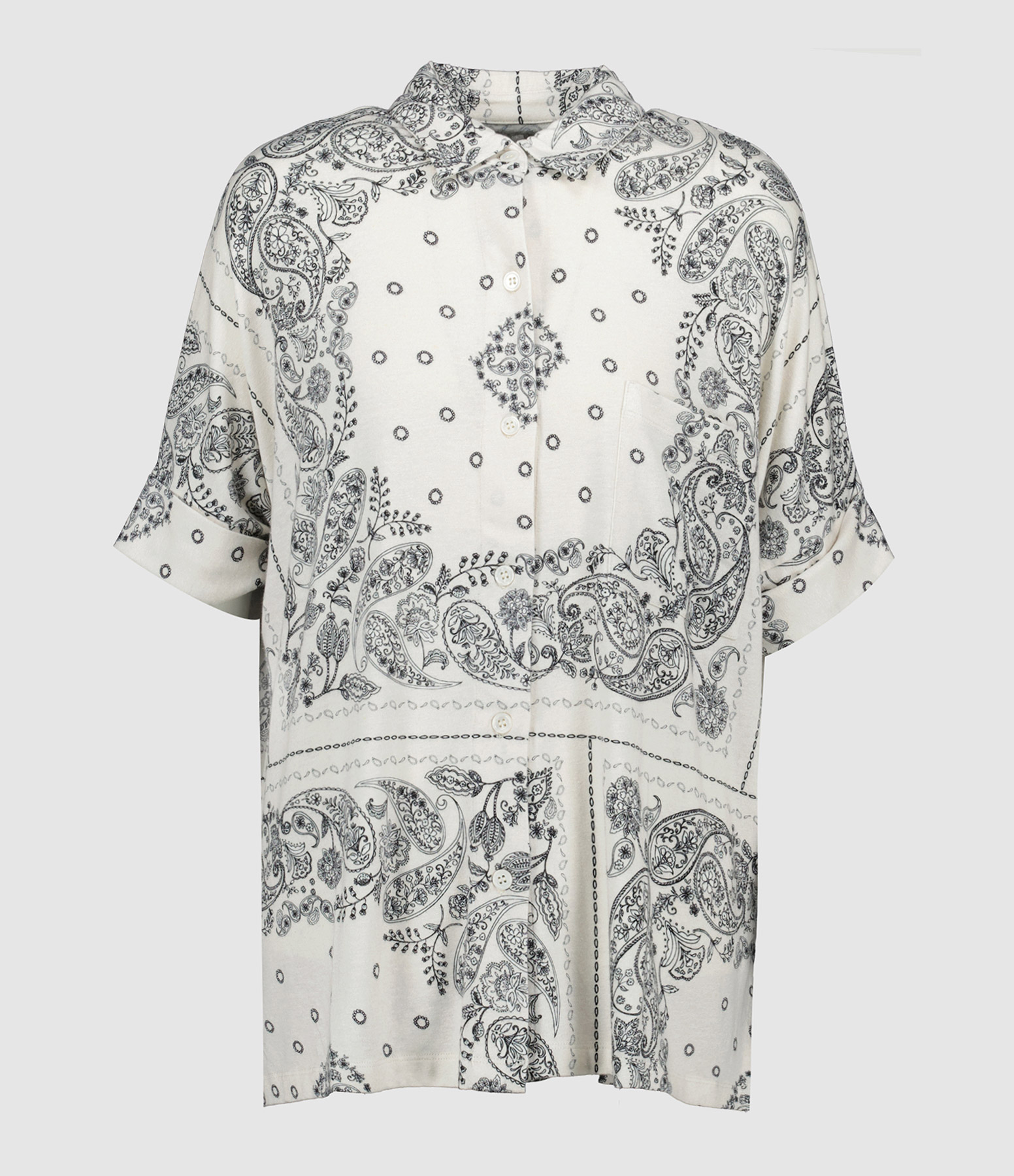Chemise manches courtes garçon - vert imprimé