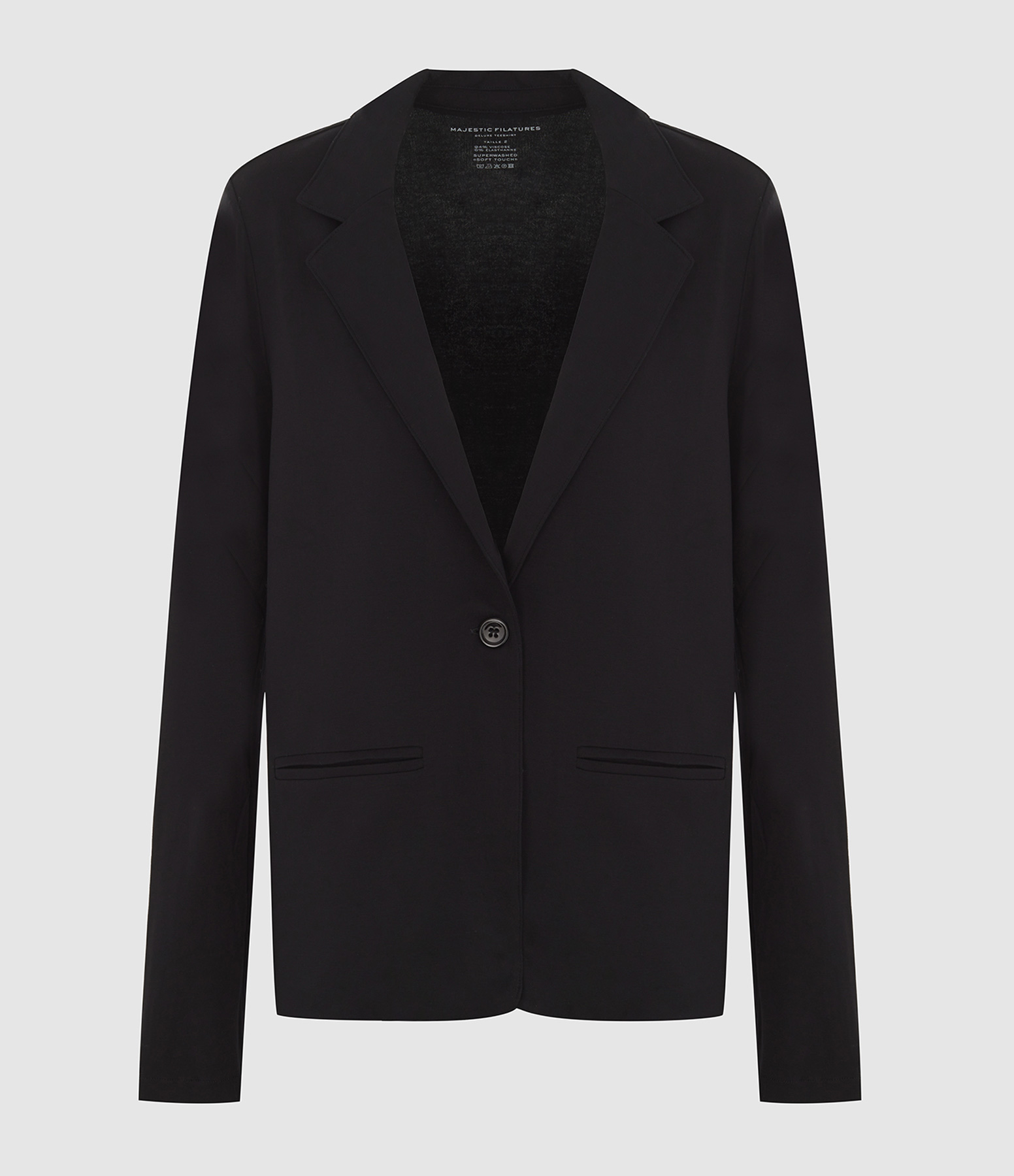 Veste 1 Bouton Noir