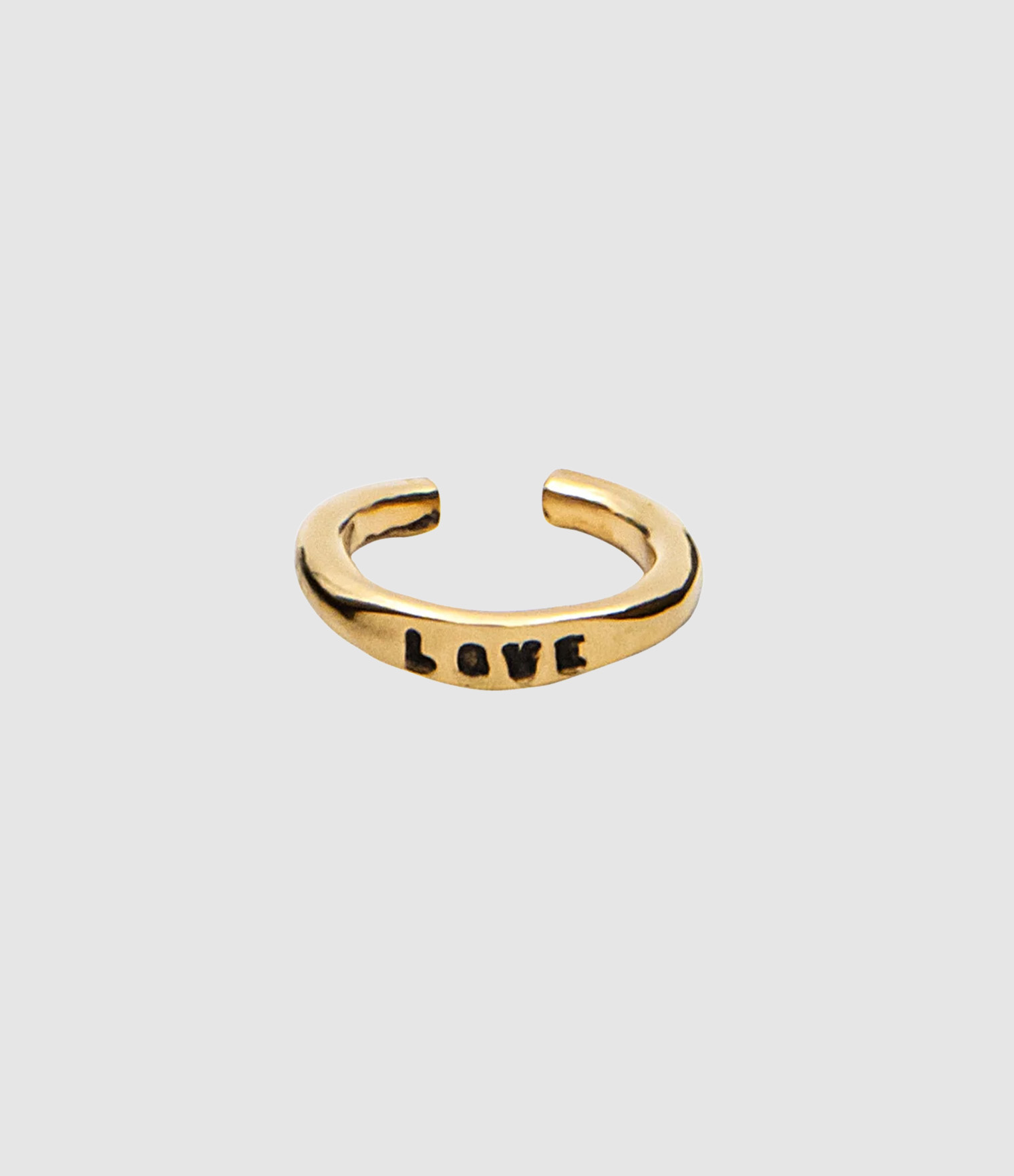 Manchette d'oreille Love Vermeil