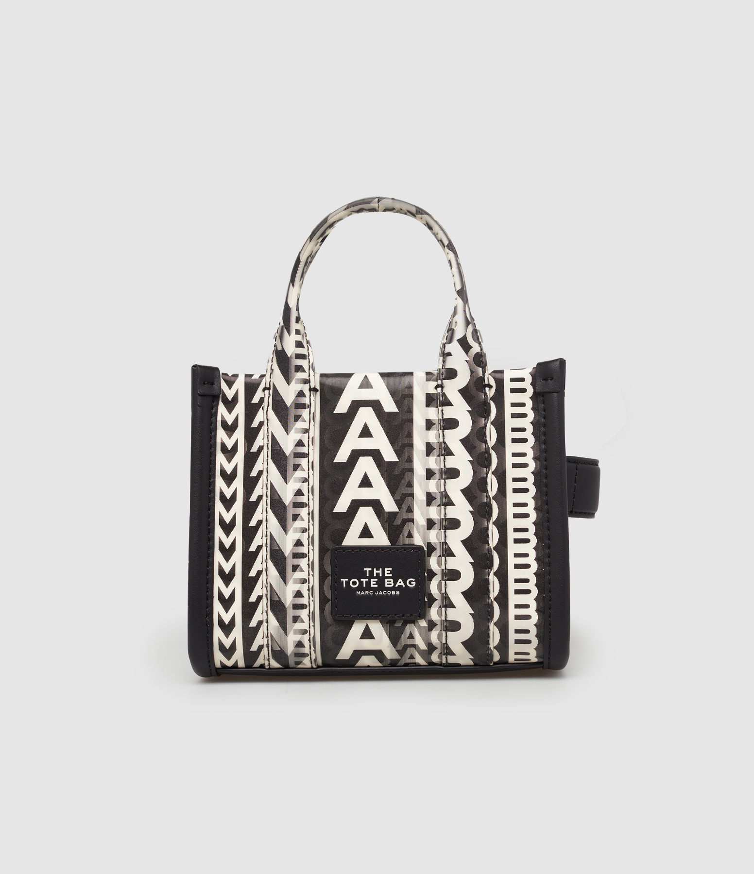 MARC JACOBS - Sac The Mini Tote Noir Blanc
