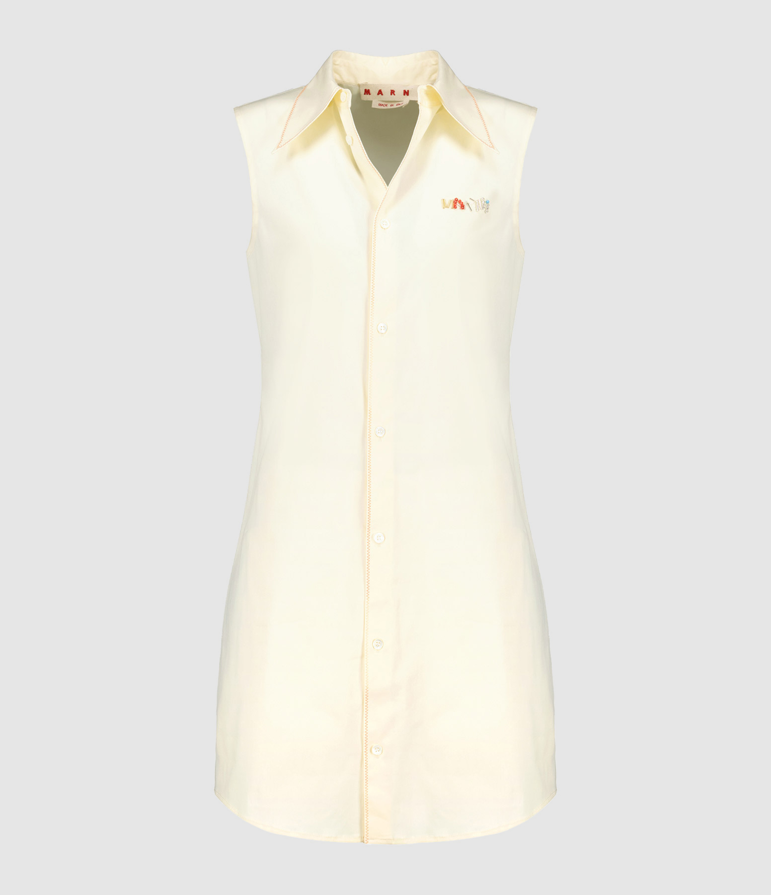 Robe Courte Coton Antique Jaune