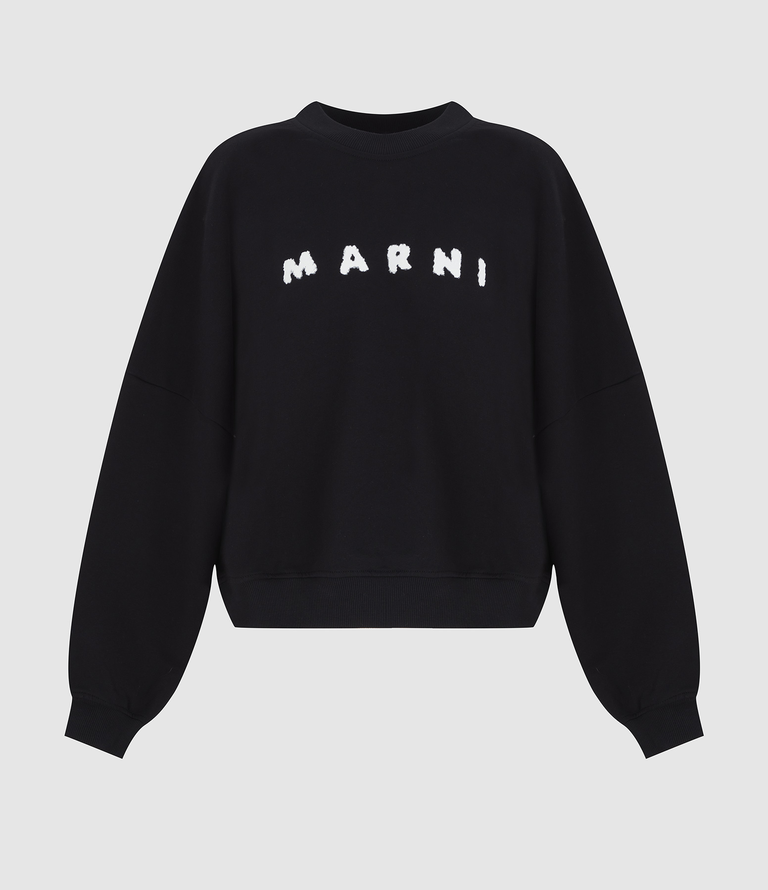 Sweatshirt Noir Logo Blanc