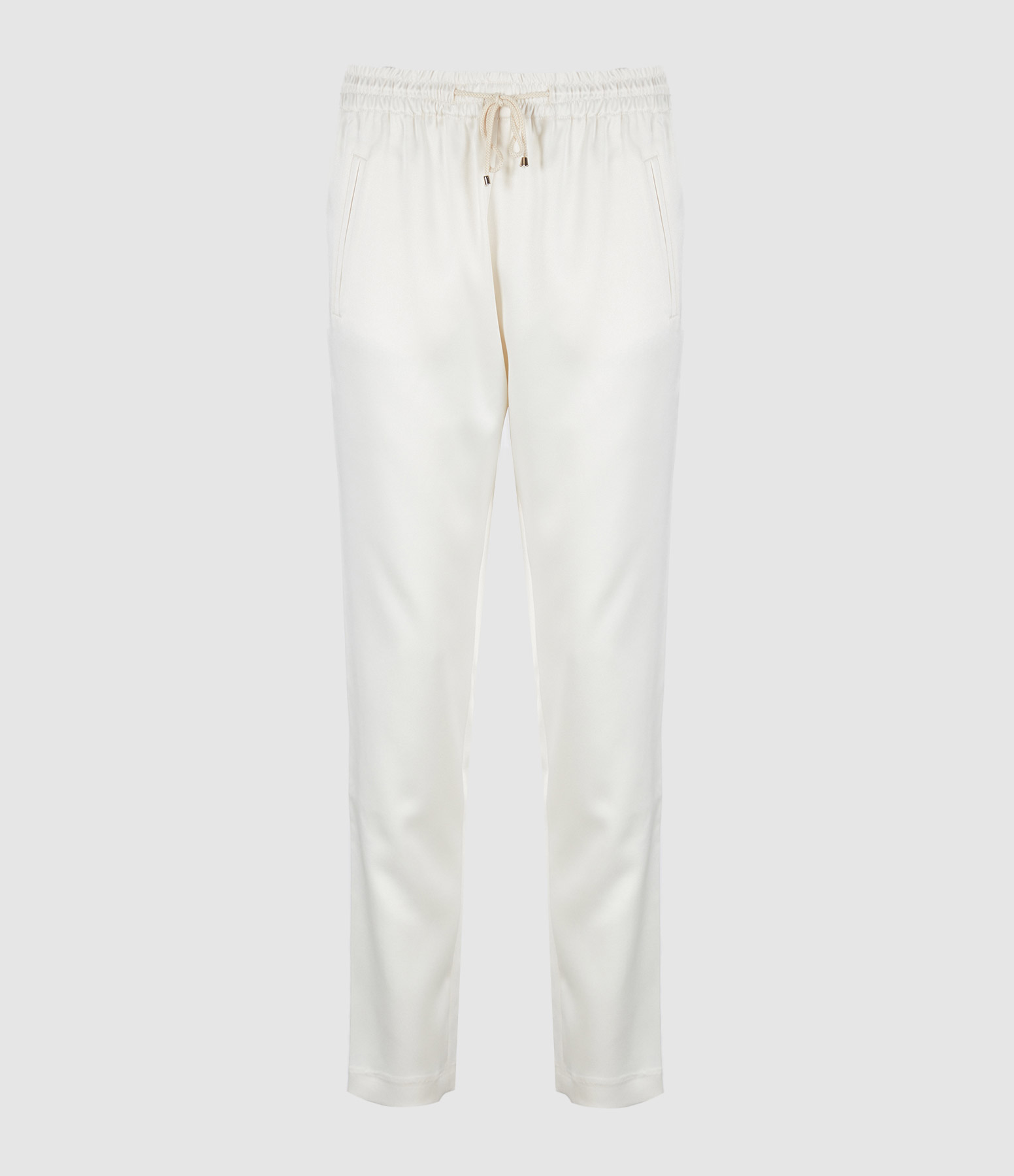 Pantalon Sam Satin Ivoire