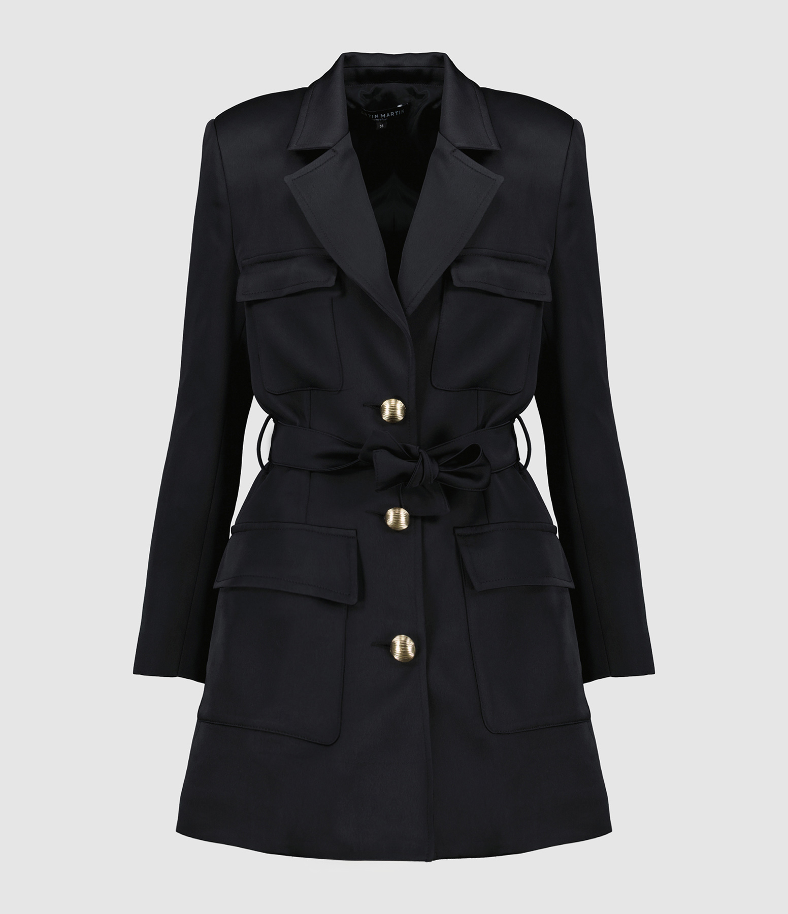 Veste Sheila Satin Noir