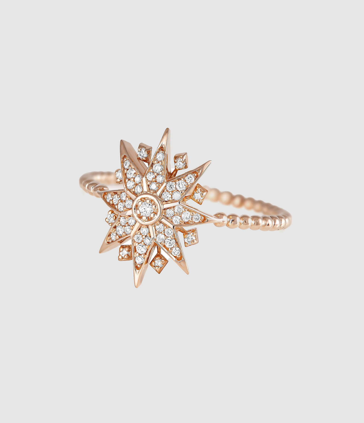 Bague Diana Diamants Or Rose