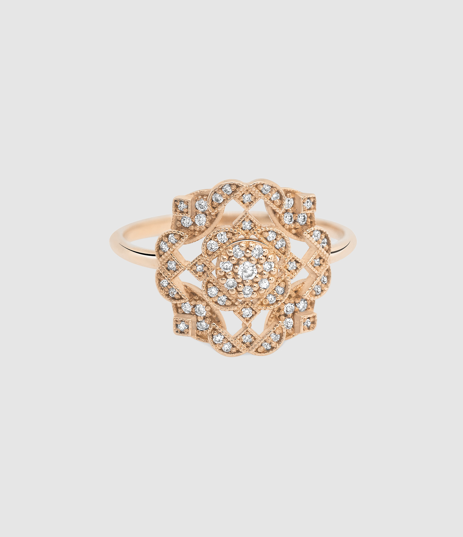 Bague Tallia Diamants Or Rose