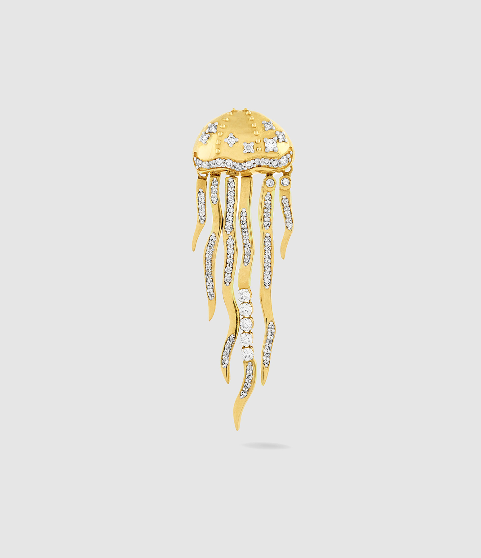 Boucle d'oreille Medusa Grand Modèle Or jaune