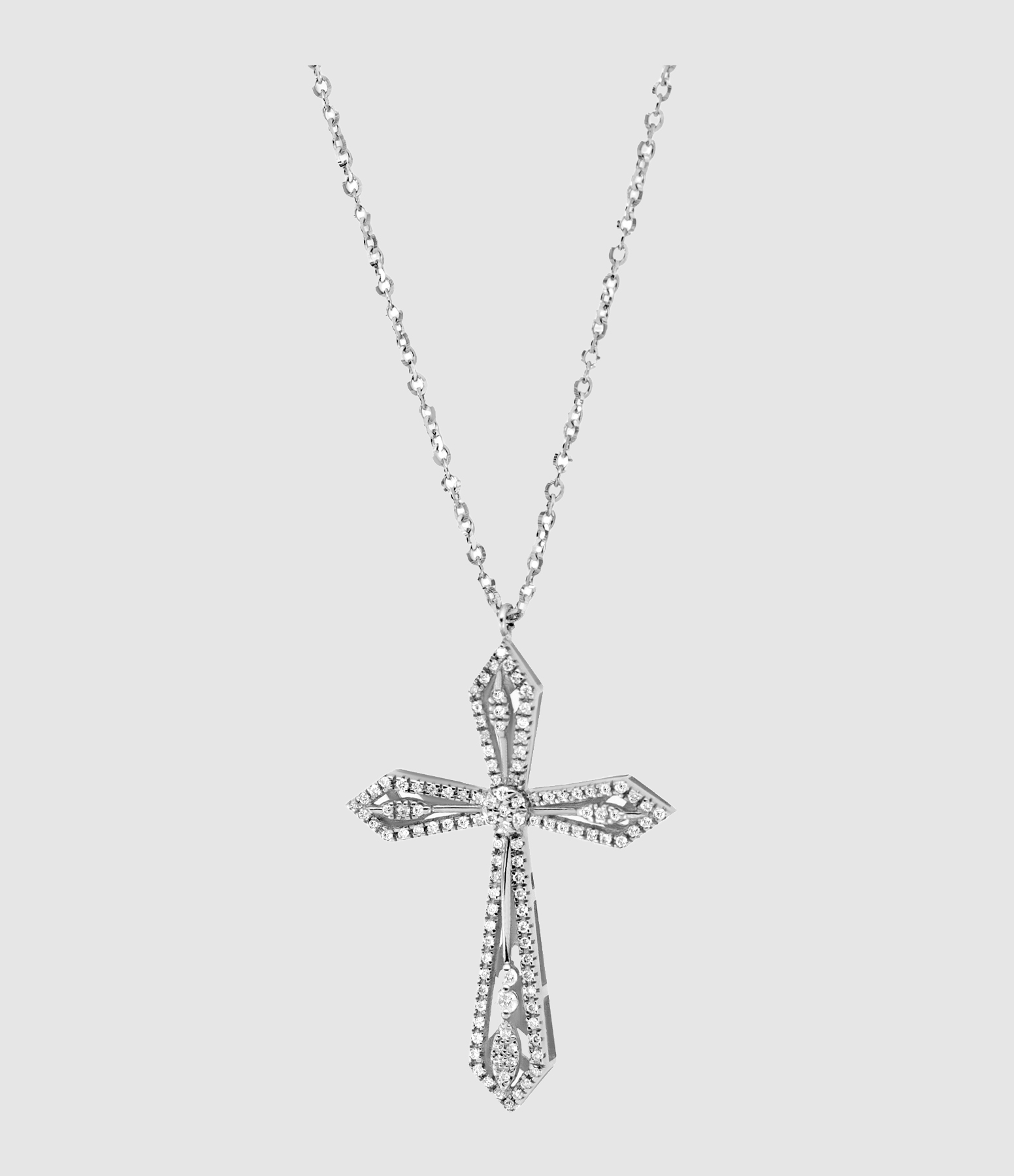 Collier Anghjula Diamants Or Blanc