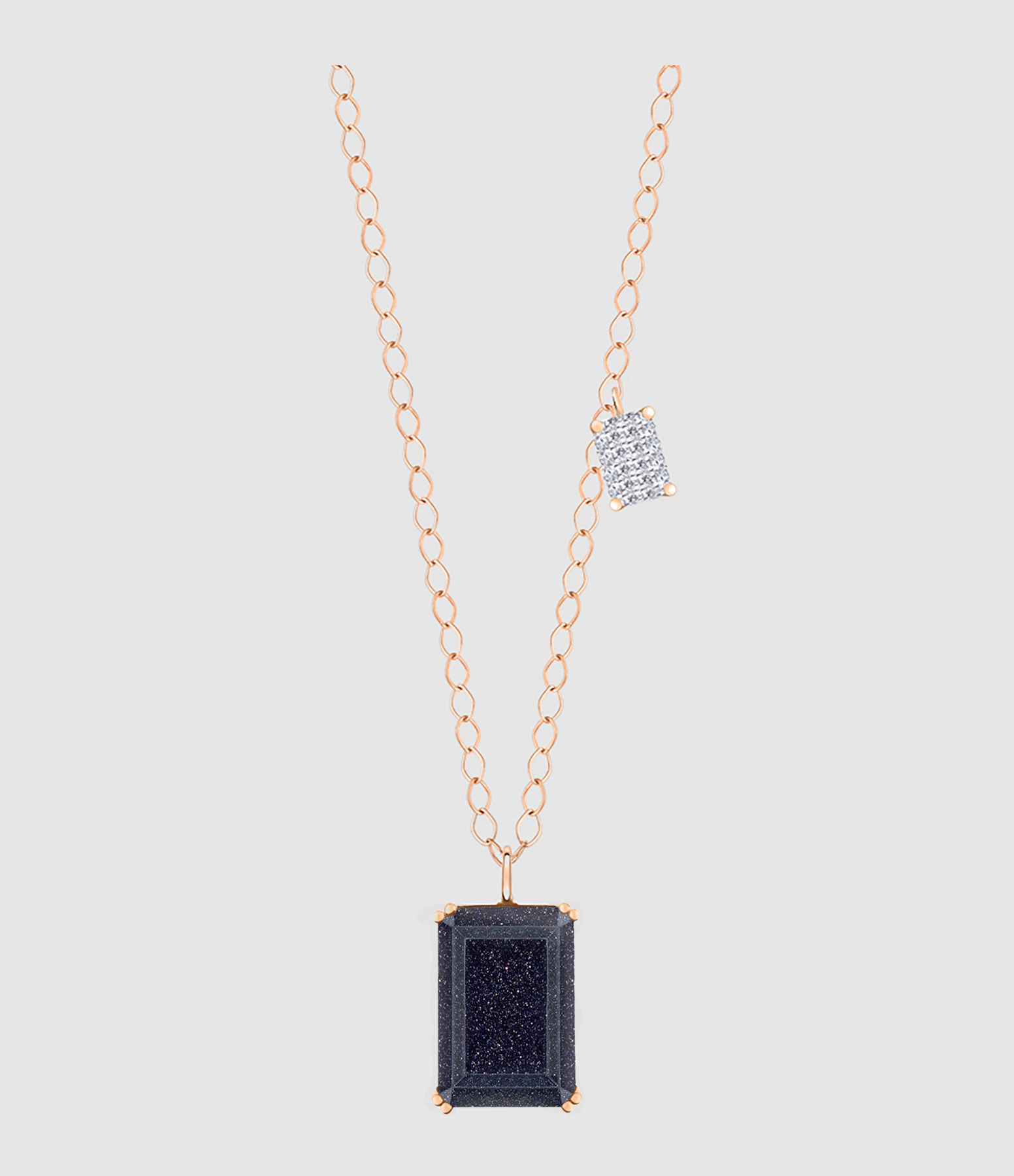 Collier Duo Midnight Blue Sandstone Diamants