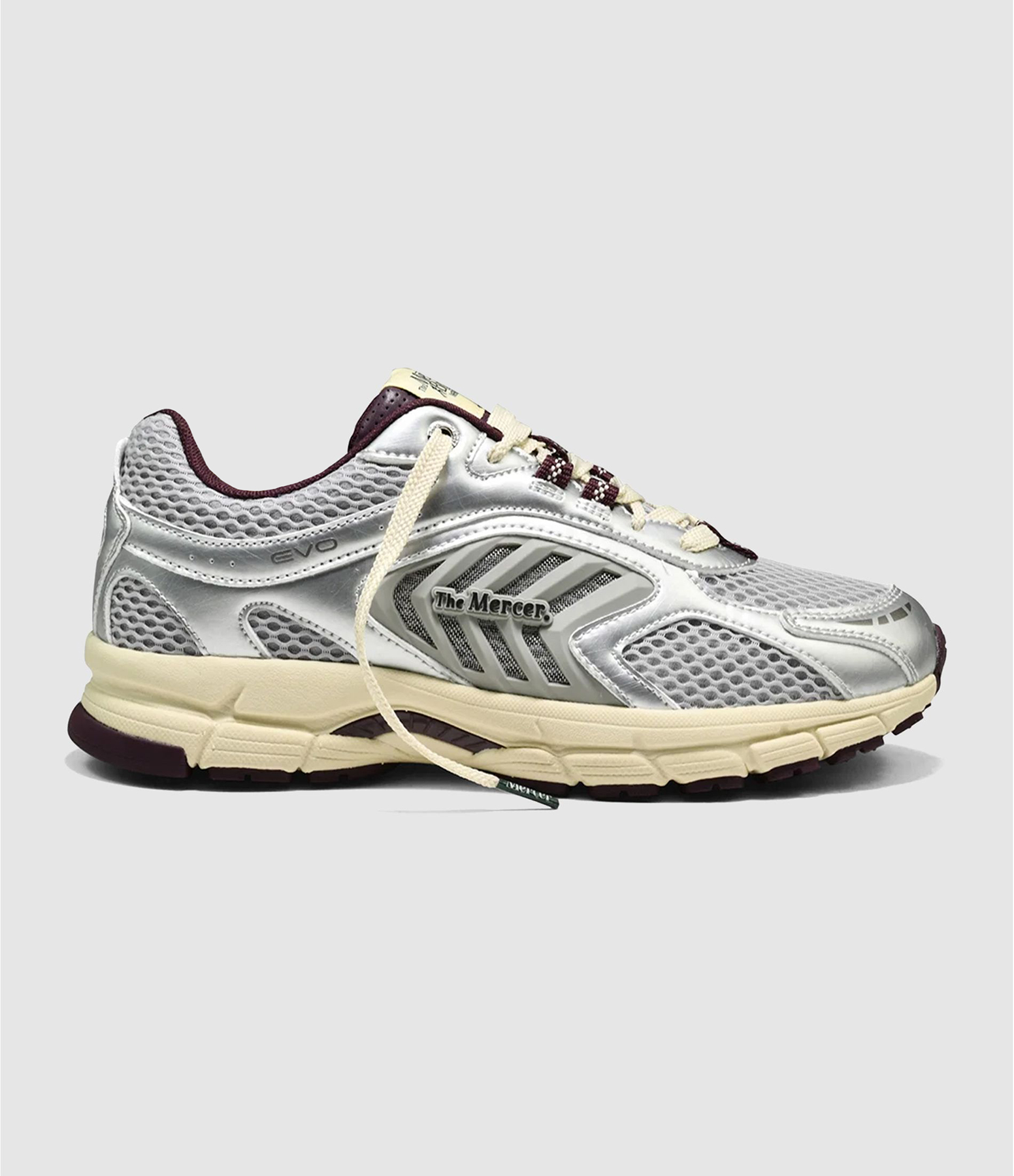 Baskets Homme The Re-Run Evo Silver Red Silver