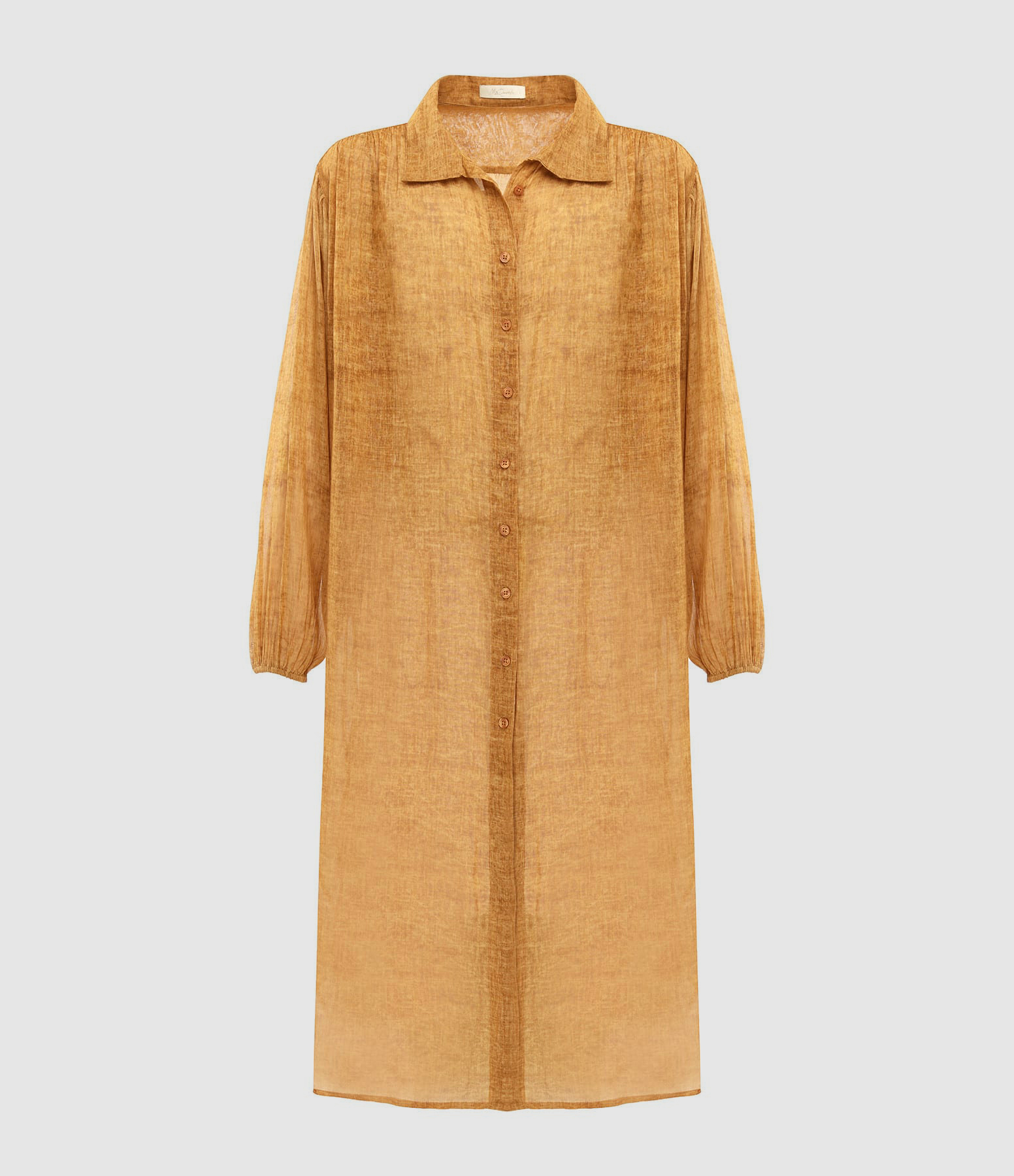 Robe Chemise Diane Coton Abricot
