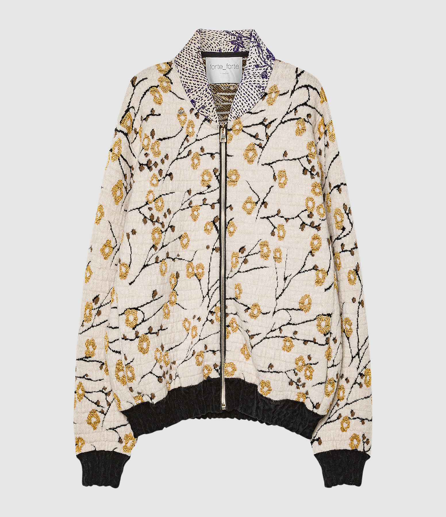 Manteau Cherry Blossom Jacquard Mandorla