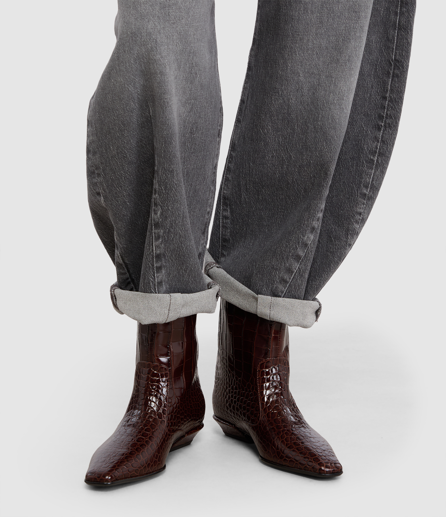 Bottines Tamy Chocolate Croco