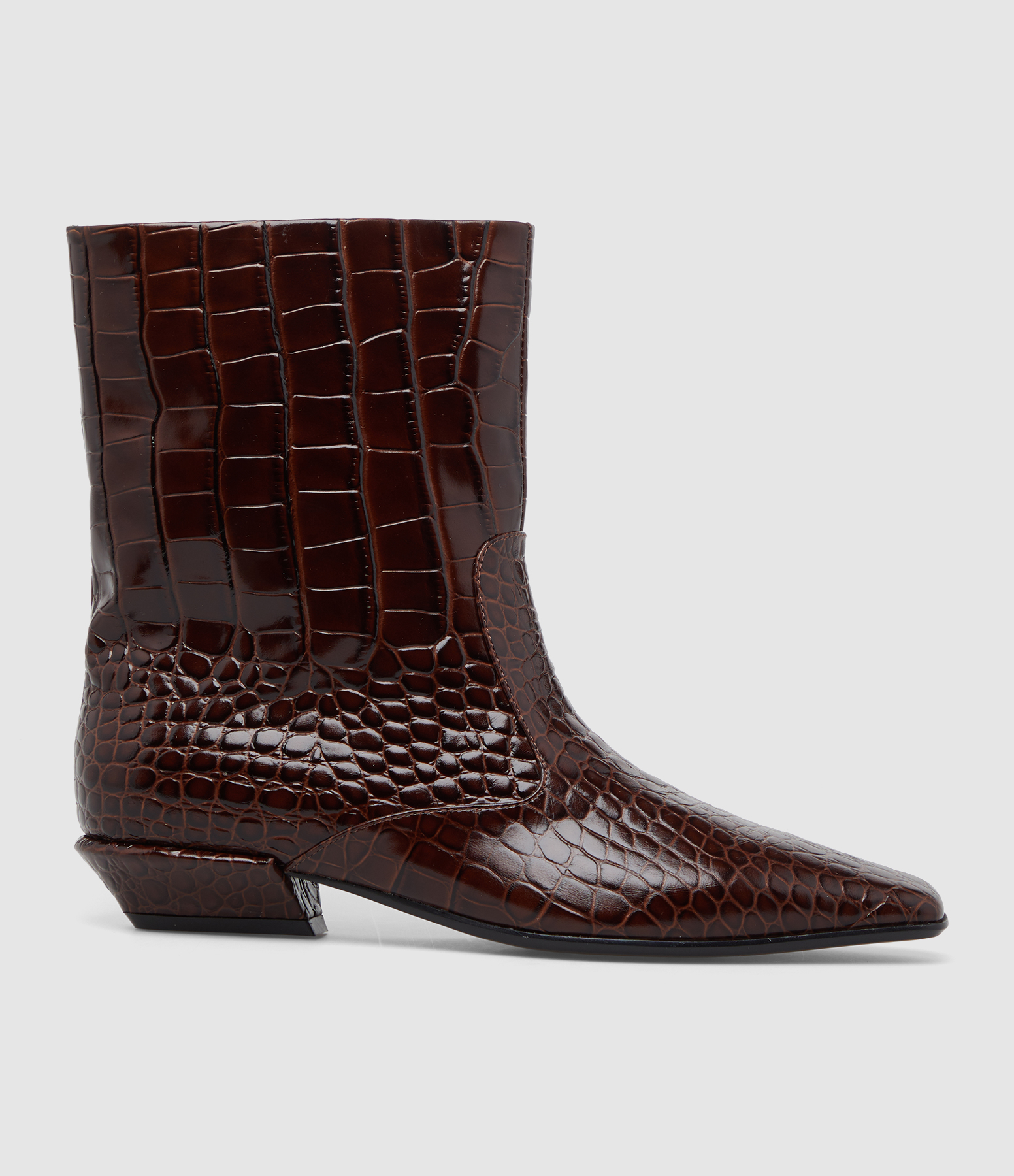 Bottines Tamy Chocolate Croco
