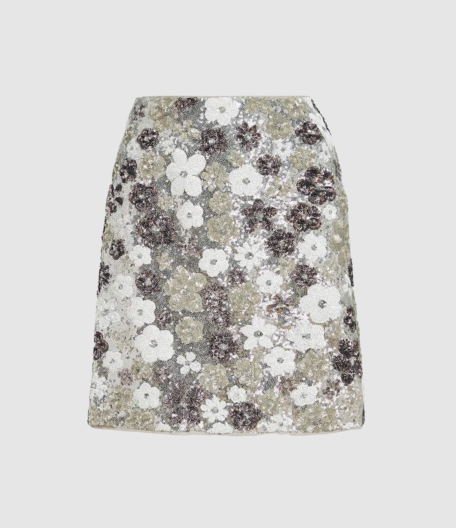 Jupe Essentiel Antwerp Bleu Et Noir à Sequins Et Perles - Taille 36 - Occasion Très Bon état