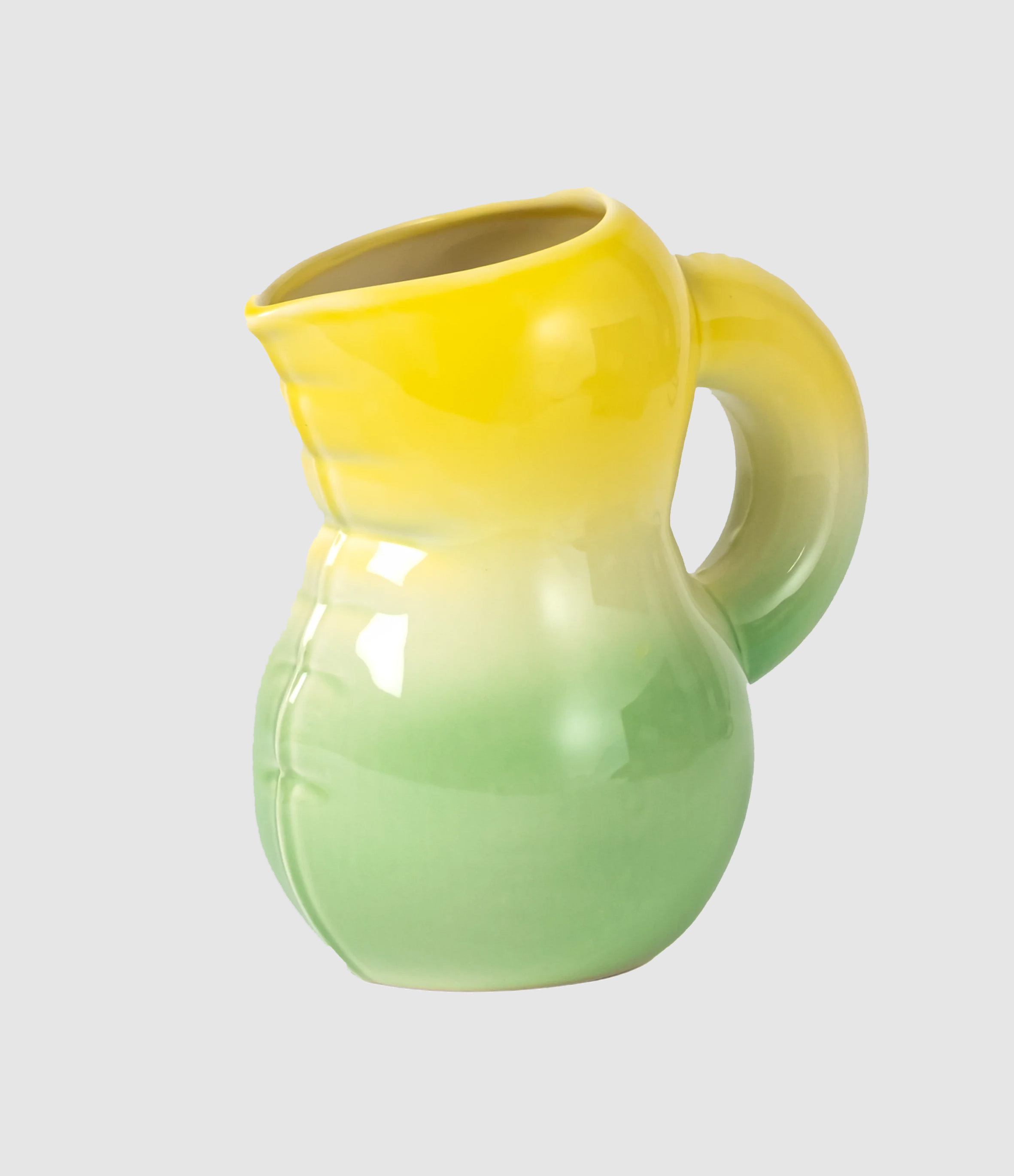 Carafe Coloré Jaune Vert, Collaboration Mira Mikati x Home Studyo