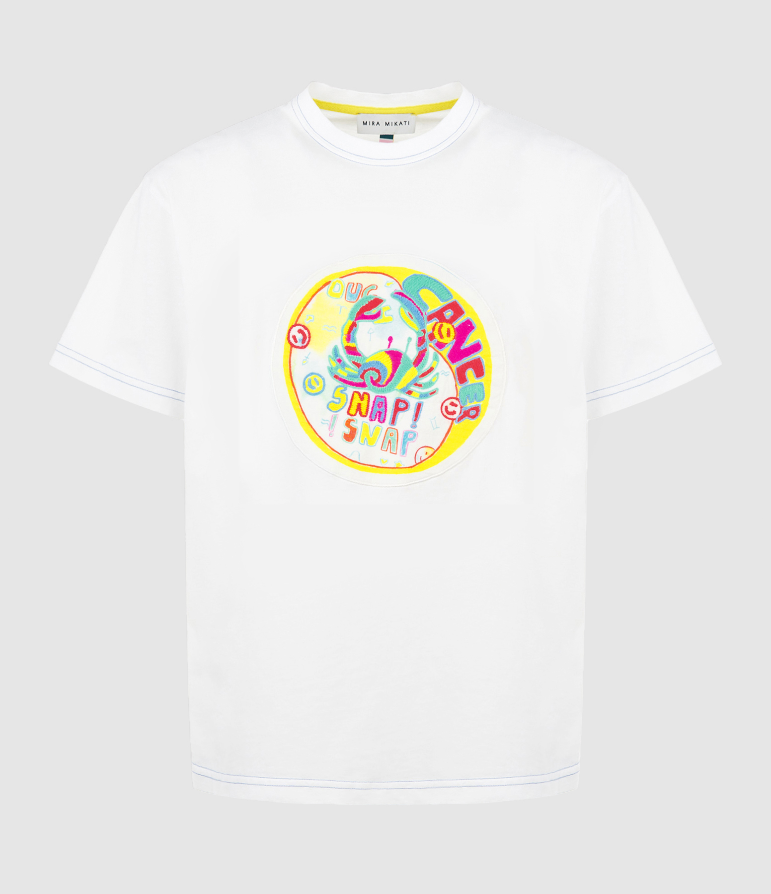 Tee-shirt Formantera Cancer Coton Biologique Blanc, Dancing in Tulum