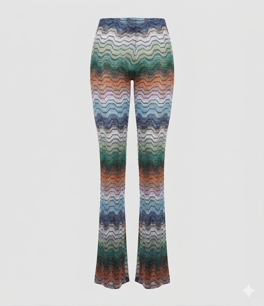 Pantalon Multi Black Green Orange