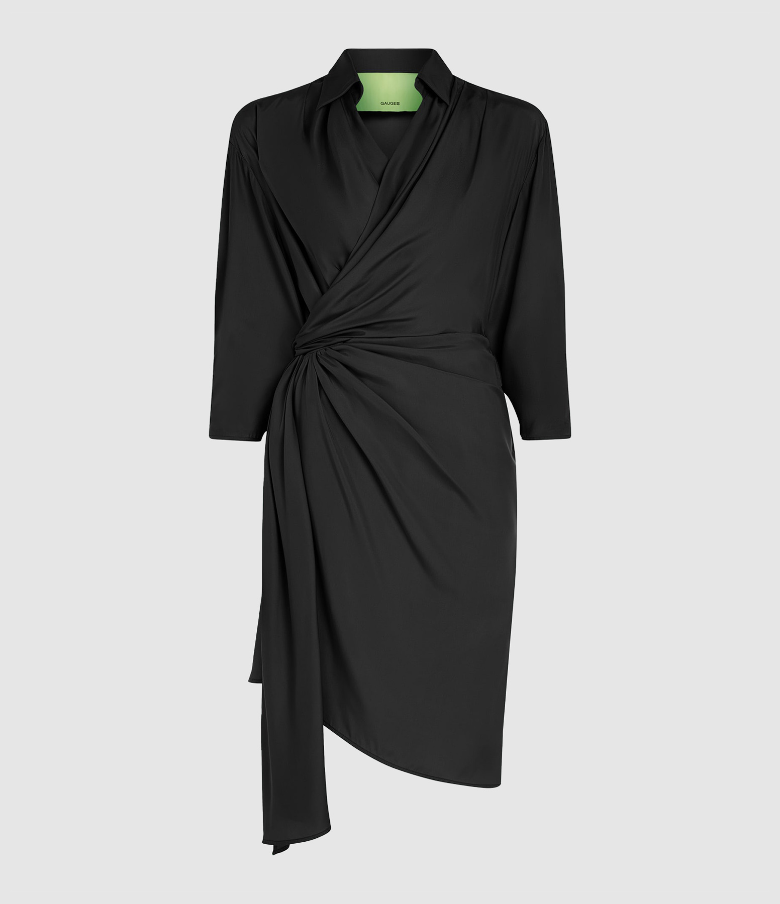 Robe Courte Miya Soie Noir