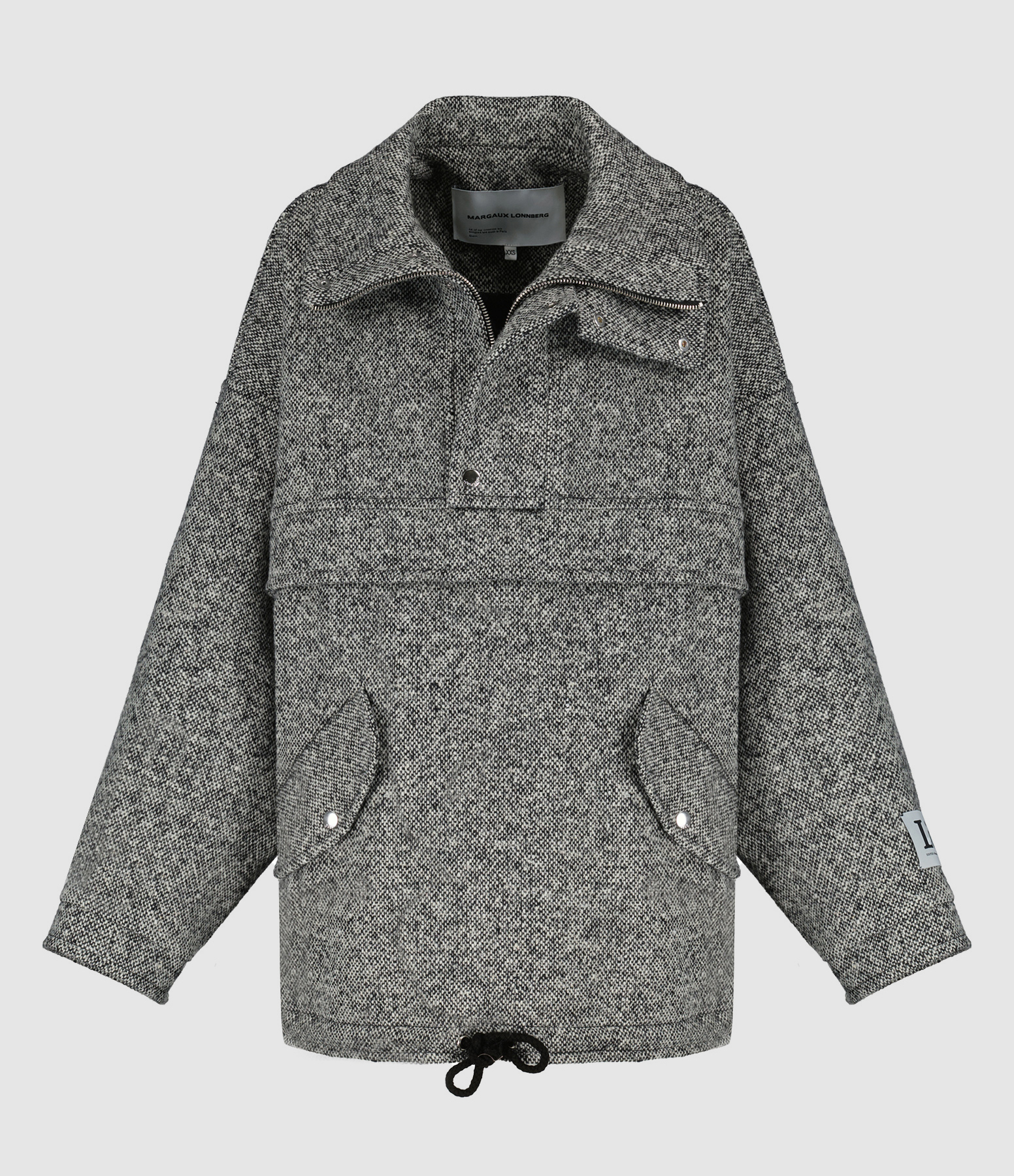 MARGAUX LONNBERG - Veste Logan Laine Gris Tweed