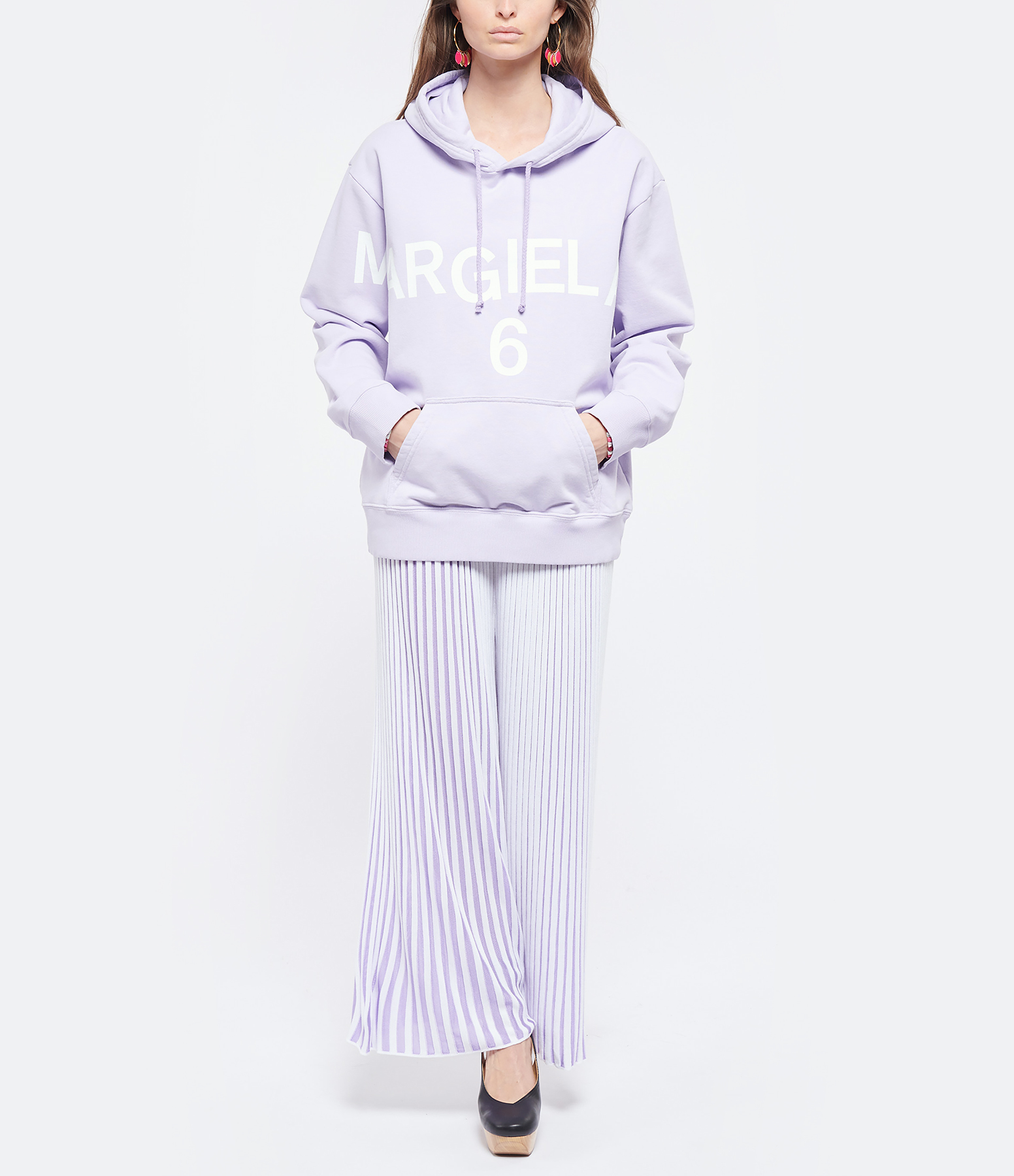 Pantalon Blanc Lilas