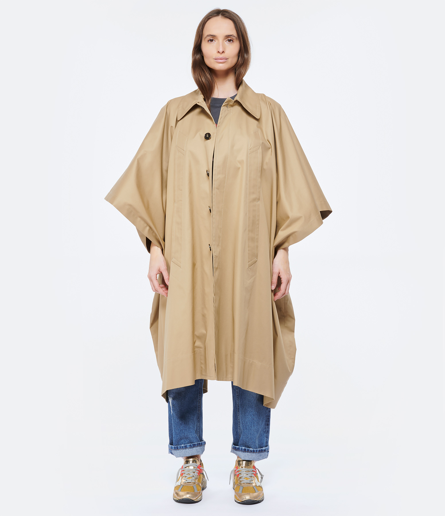 Manteau Coton Beige