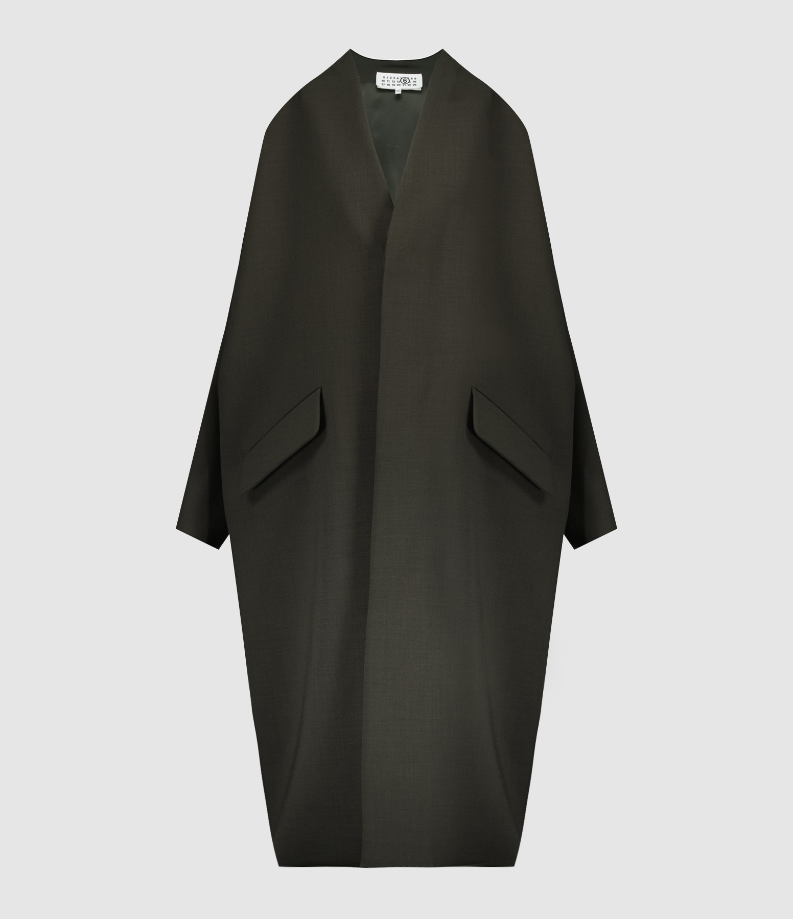 Manteau Long Oversize Kaki