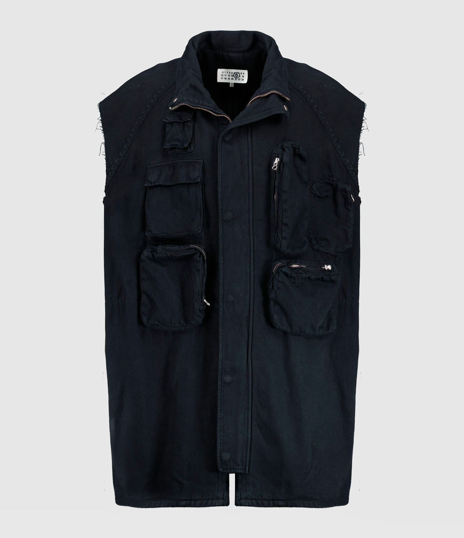 Robe Multipoches Denim Noir